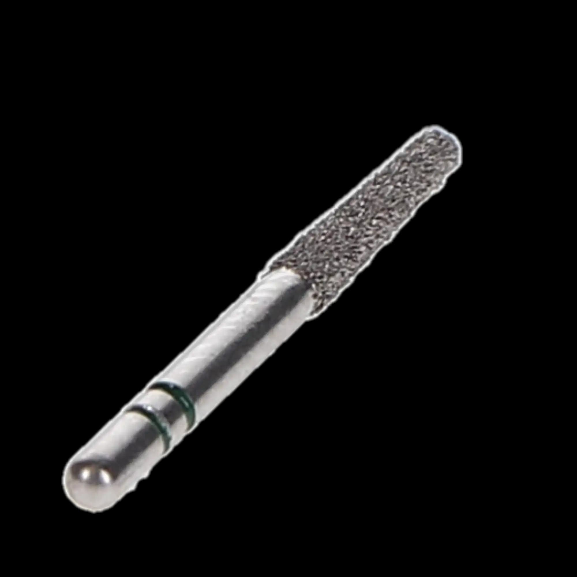 Two Striper Diamond Burs, FG, KR Taper Flat End, 703.8 KR, 1.8 mm Major/1.2 mm Minor Diameter, 8 mm Length, Coarse, Green, 5/Pk, 2015352 thumbnail 3