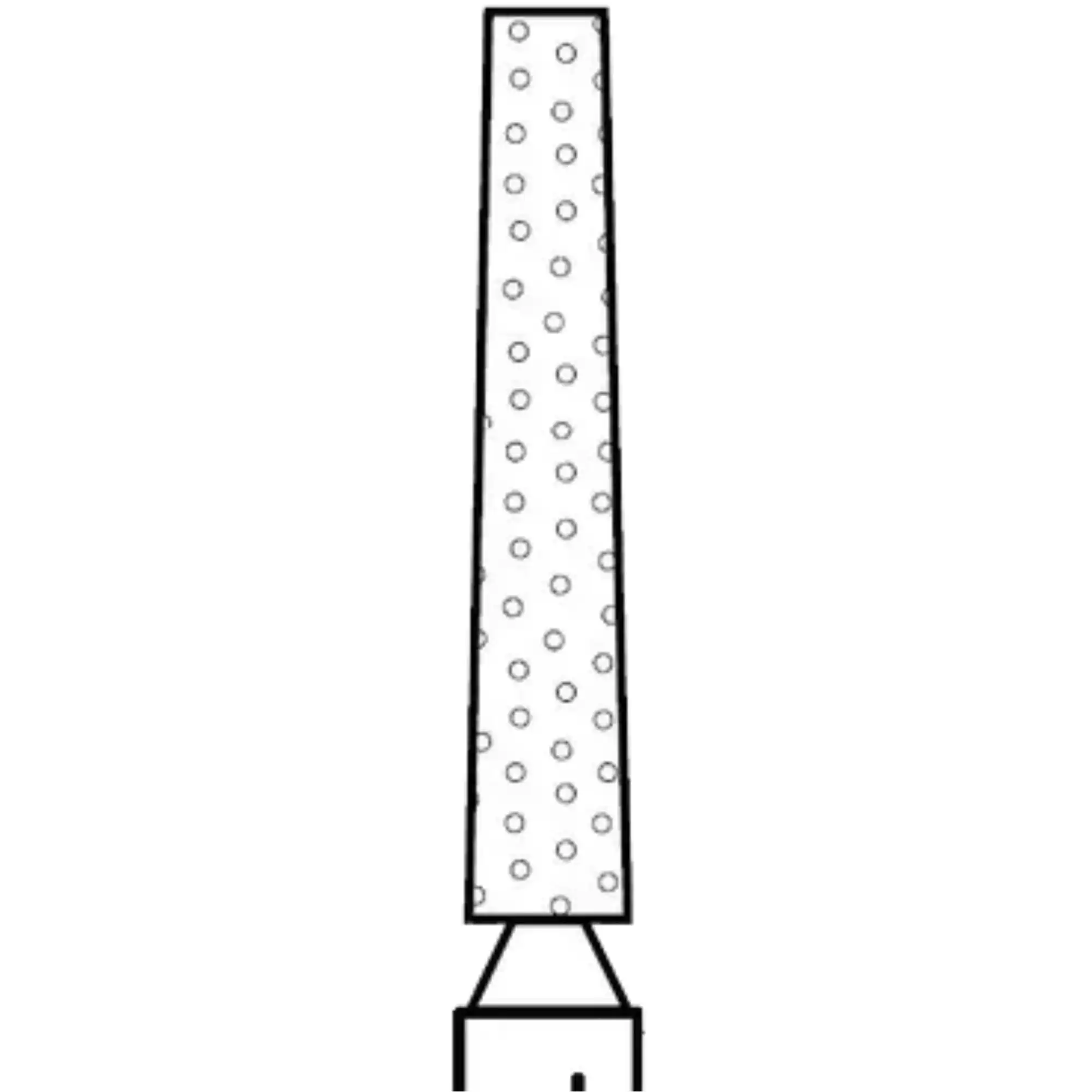 Two Striper Diamond Bur, FG, Flat-End Taper, #722.8, 1.5 mm Major/1.0 mm Minor Diameter, 8 mm Length, Coarse, Green, 5/Pk, 2015358 thumbnail 2