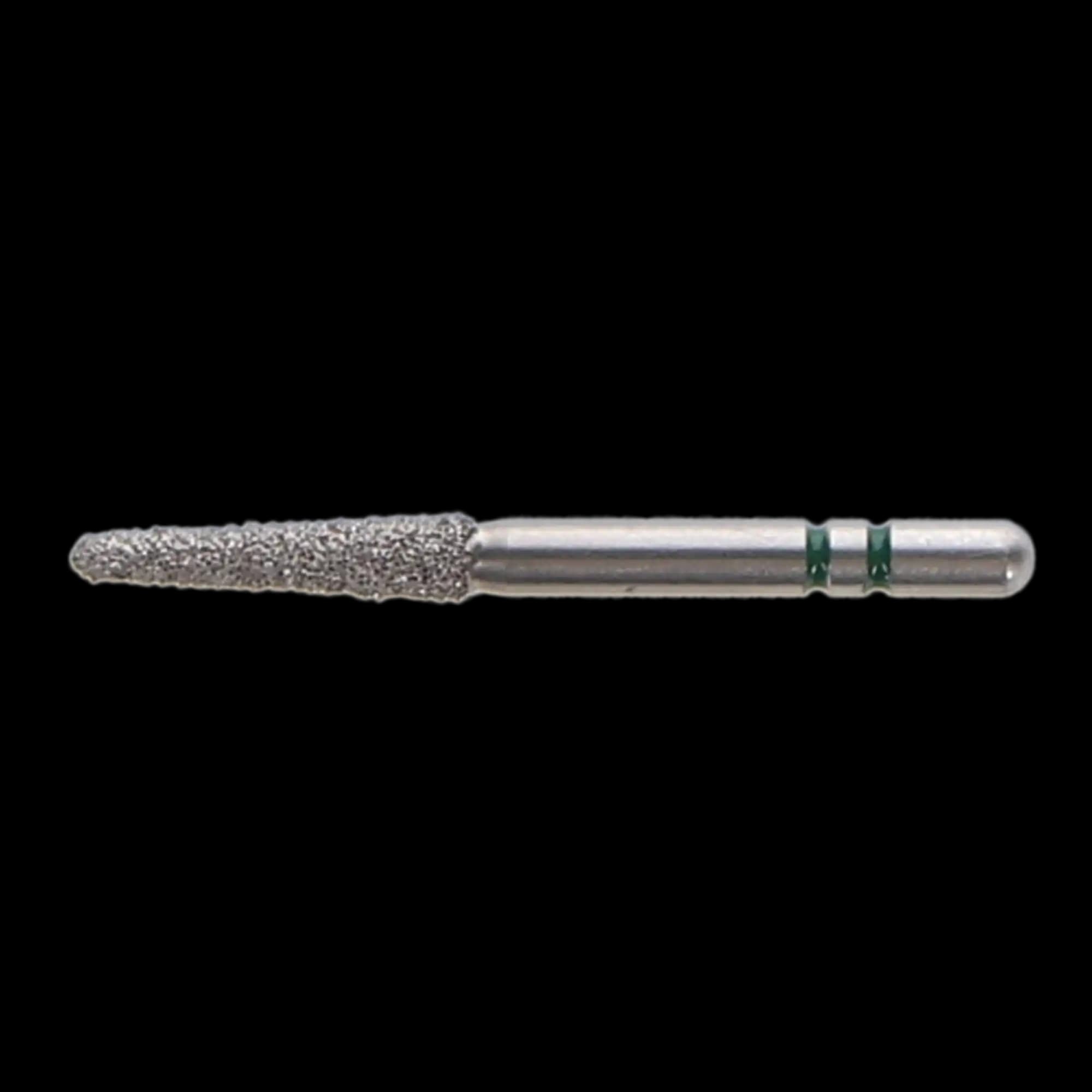 Two Striper Diamond Bur, FG, Round-End Taper, #767.8C, 1.8 mm Major/1.0 mm Minor Diameter, 8 mm Length, Coarse, Green, 5/Pk, 2015454 thumbnail 6