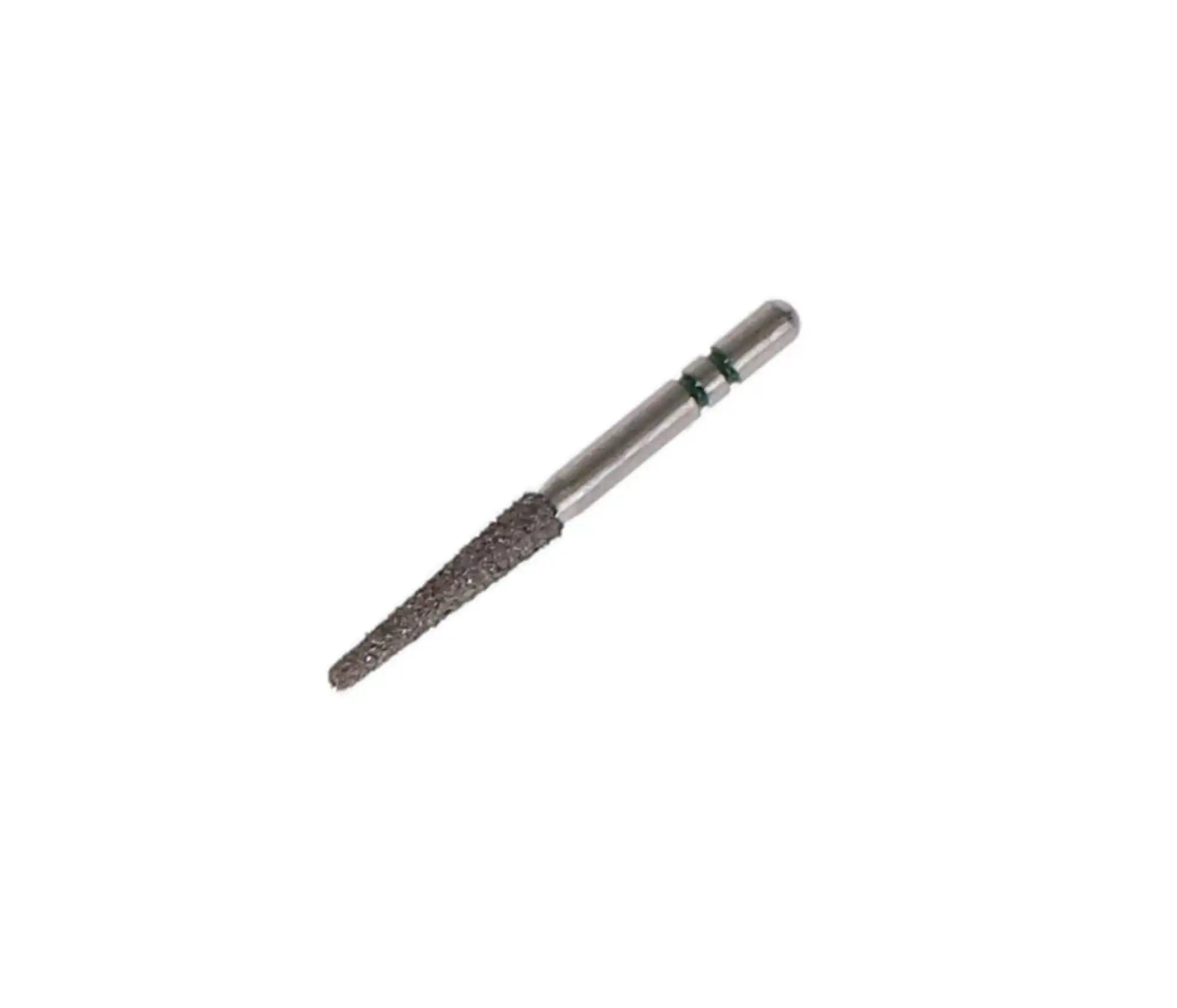 Two Striper Diamond Bur, FG, Round-End Taper, #767.9C, 1.8 mm Major/0.9 mm Minor Diameter, 9 mm Length, Coarse, Green, 5/Pk, 2015455 thumbnail 2