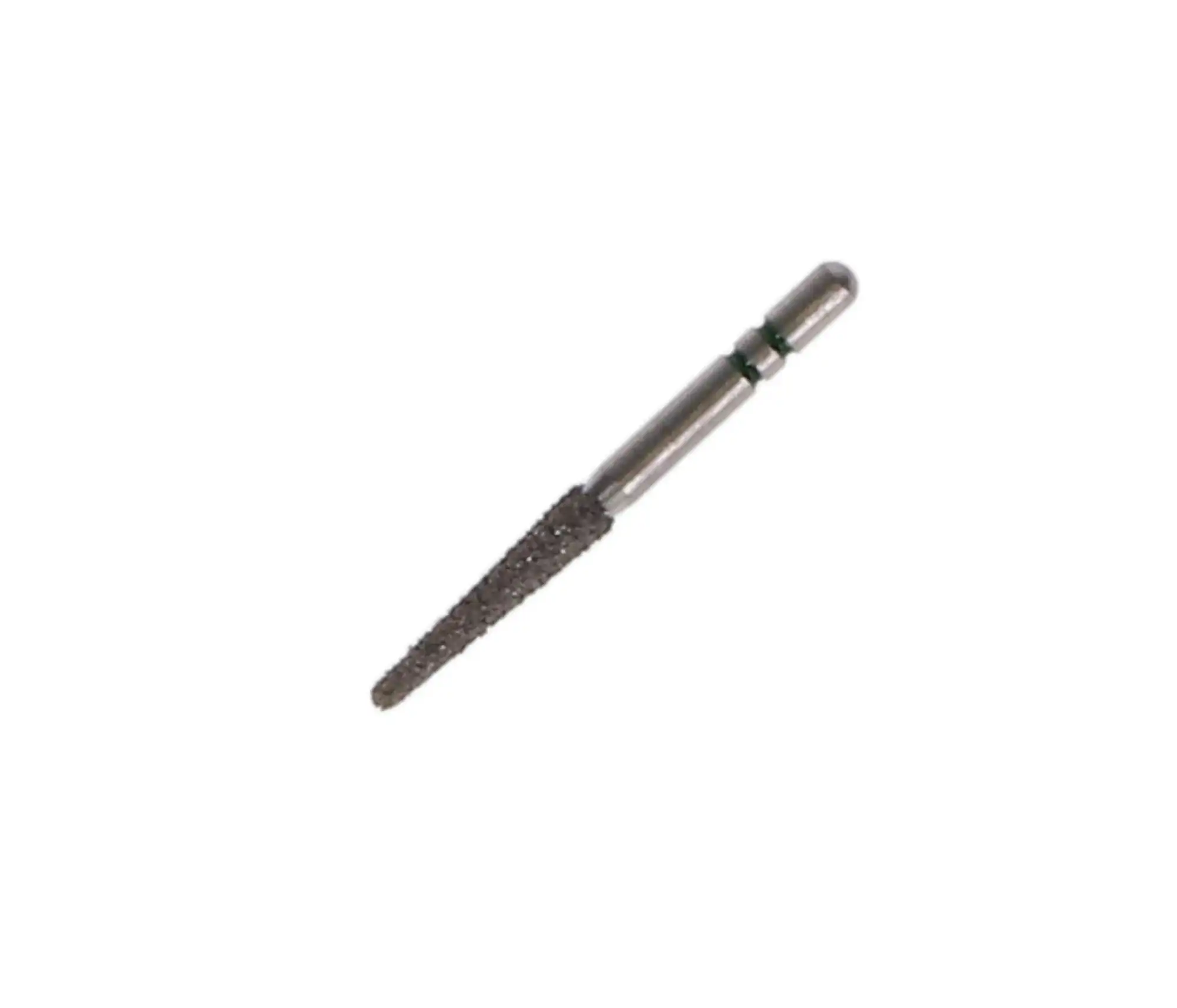 Two Striper Diamond Bur, FG, Round-End Taper, #767.9C, 1.8 mm Major/0.9 mm Minor Diameter, 9 mm Length, Coarse, Green, 5/Pk, 2015455 thumbnail 4