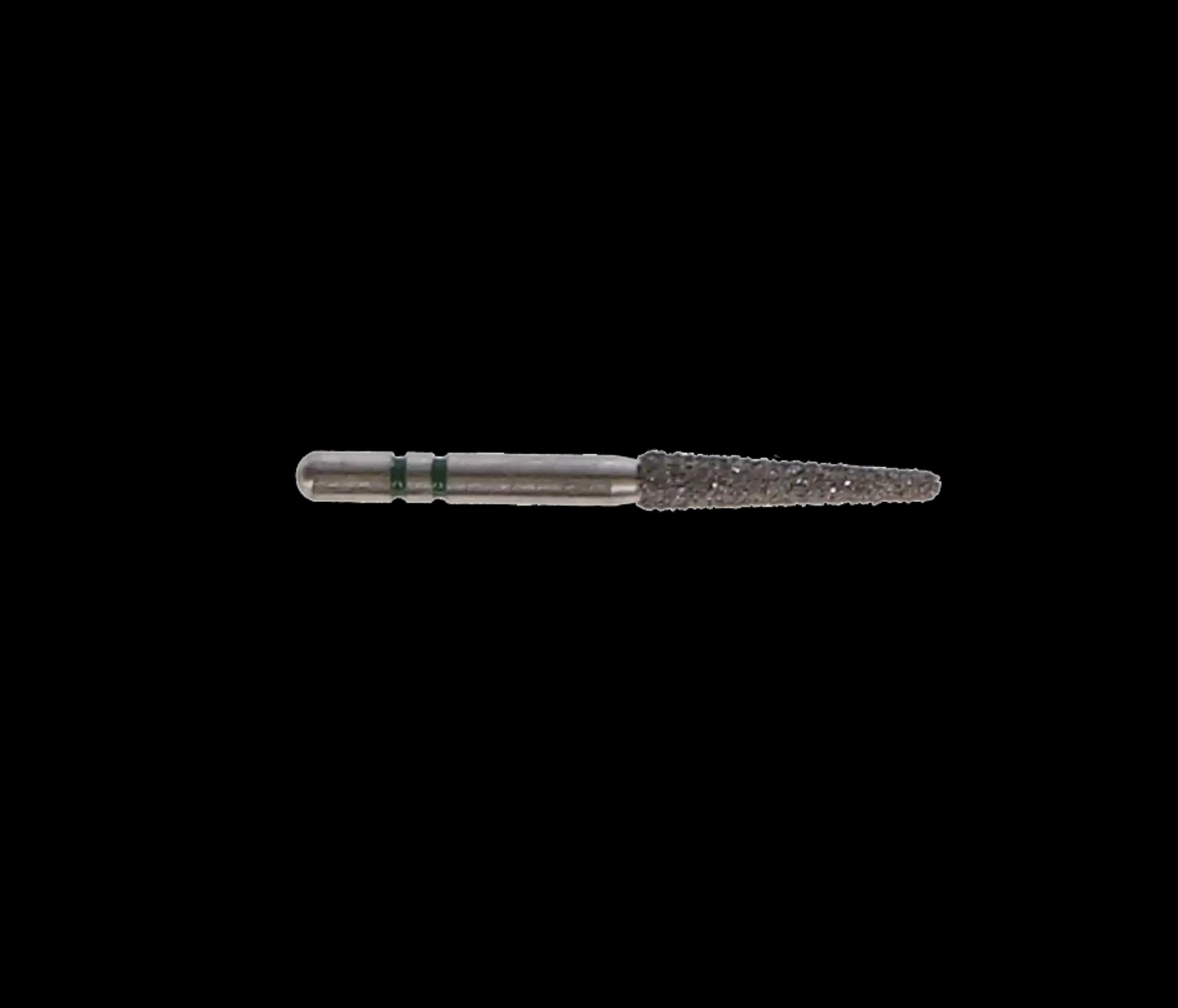 Two Striper Diamond Bur, FG, Round-End Taper, #767.9C, 1.8 mm Major/0.9 mm Minor Diameter, 9 mm Length, Coarse, Green, 5/Pk, 2015455 thumbnail 6