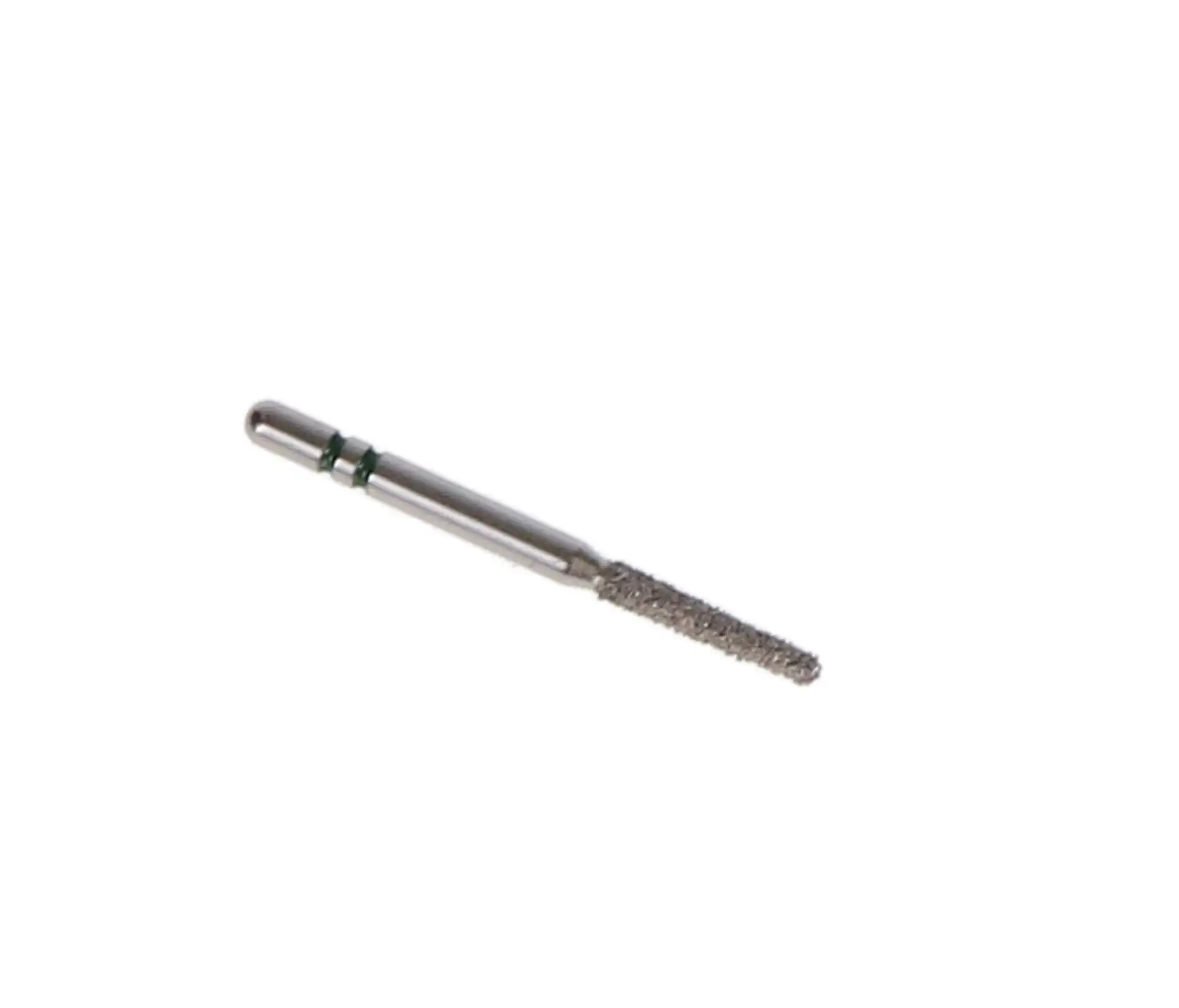 Two Striper Diamond Bur, FG, Round-End Taper, #782.8C, 1.5 mm Major/1.1 mm Minor Diameter, 8 mm Head Length, Coarse, Green, 5/Pk, 2015424 thumbnail 2