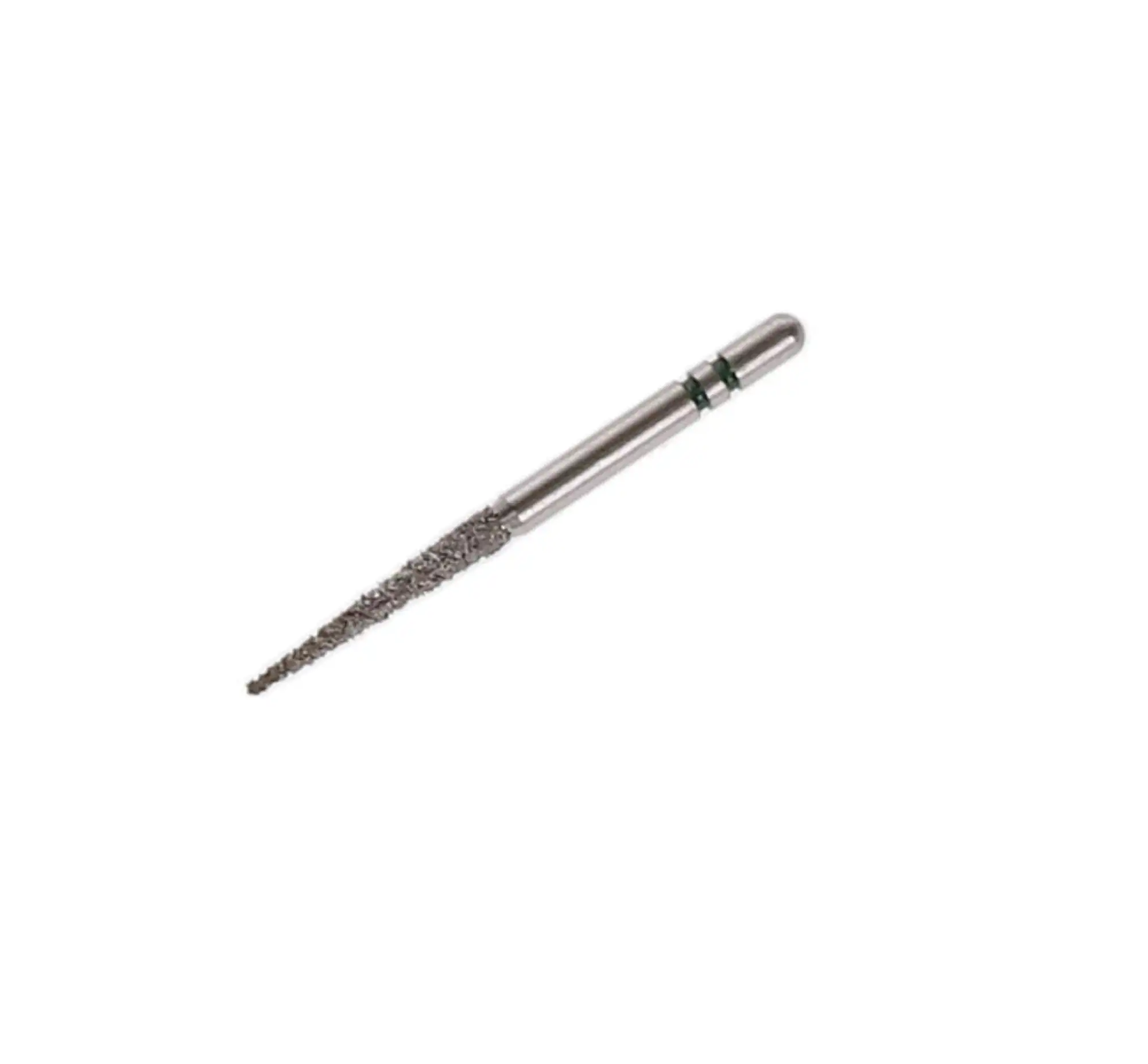 Two Striper Diamond Bur, FG, Flat-End Taper, #798.10C, 1.5 mm Major/0.5 mm Minor Diameter, 10 mm Length, Coarse, Green, 5/Pk, 2015442 - Two Striper Diamond Burs, FG, Flat-End Taper, 798.10, 1.5 mm, Coarse, Green, 5/Pk, 2015442 - Image 1