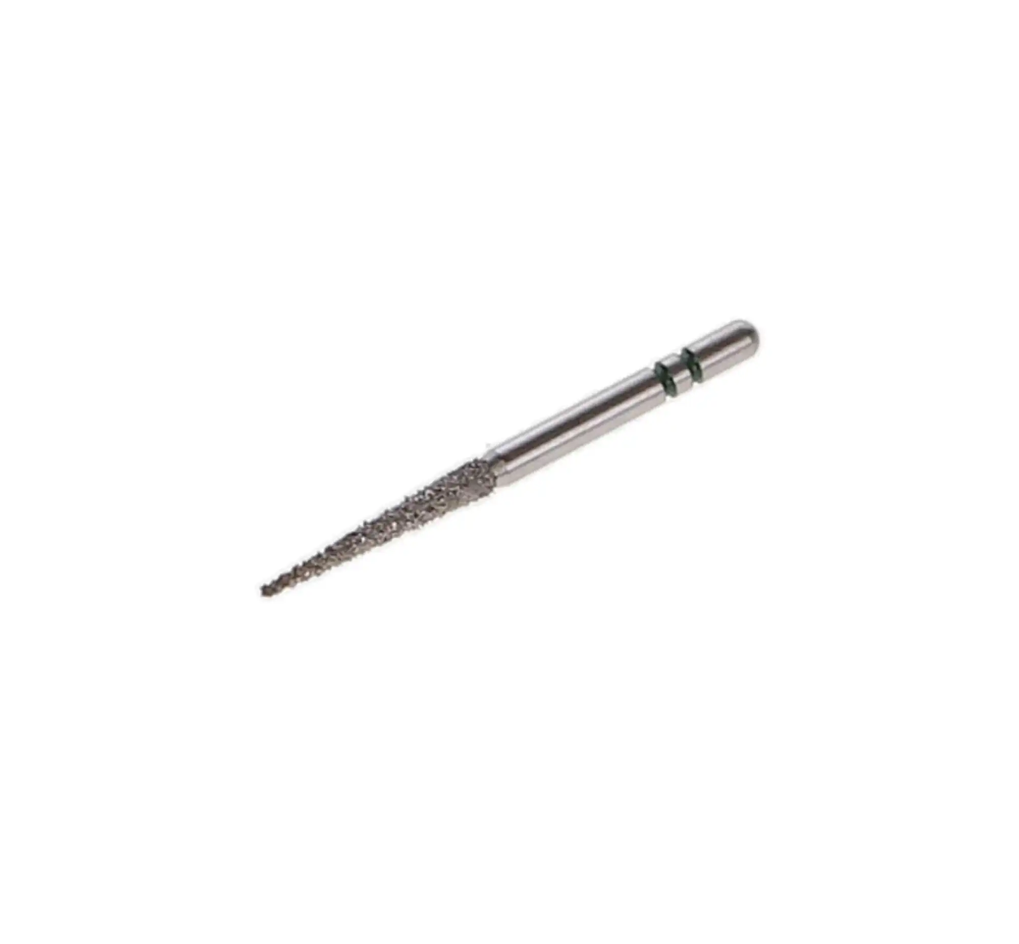 Two Striper Diamond Bur, FG, Flat-End Taper, #798.10C, 1.5 mm Major/0.5 mm Minor Diameter, 10 mm Length, Coarse, Green, 5/Pk, 2015442 thumbnail 2