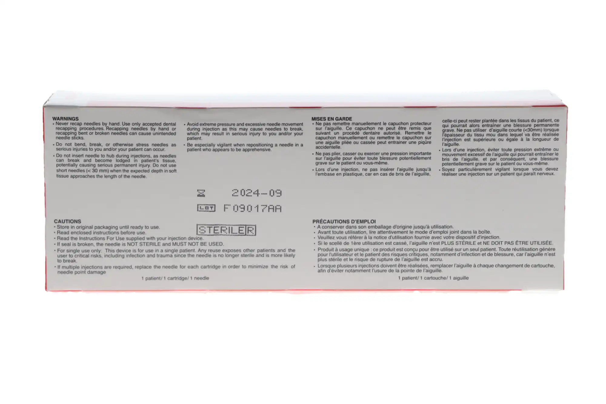 Septoject Evolution Dental Infiltration Needles, Plastic Hub, 30 Gauge, Short, 25 mm, Yellow, 100/Pk, 01N1630 thumbnail 5
