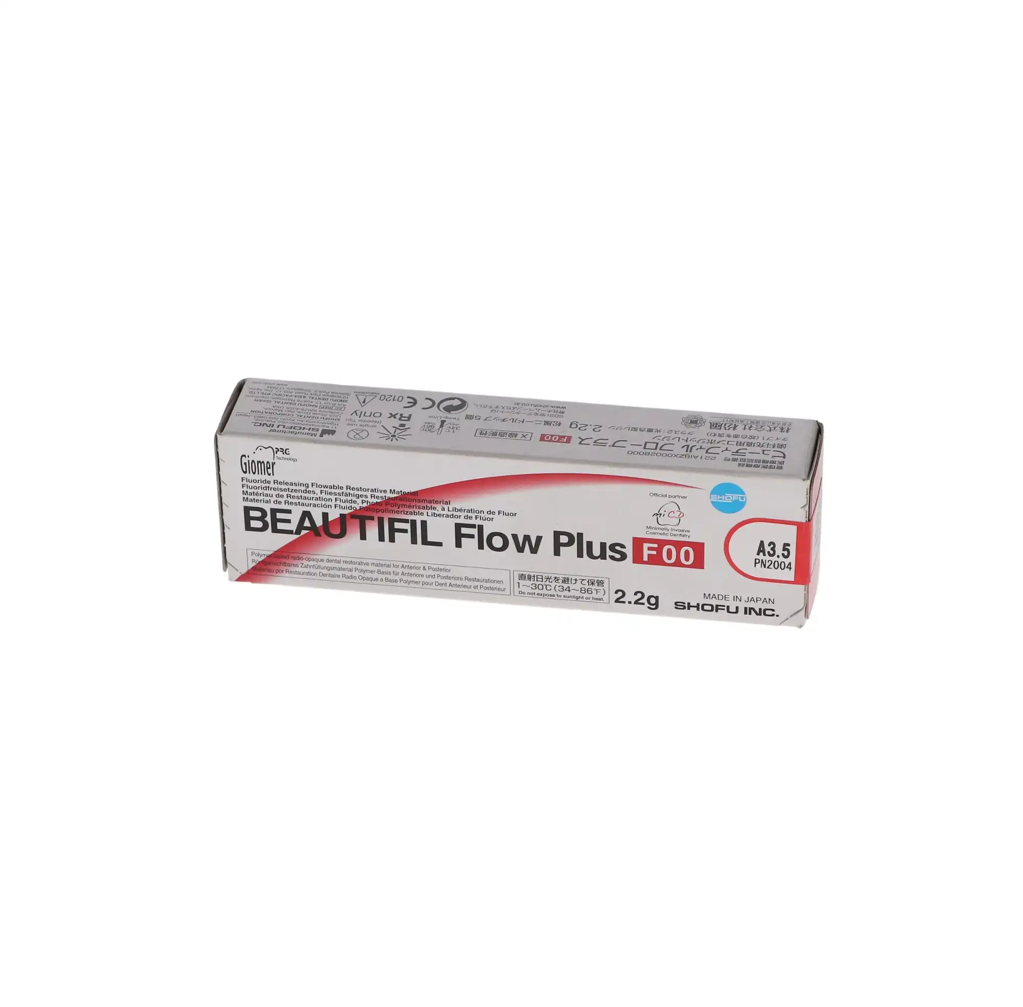 Beautifil Flow Plus F00 Zero Flow Hybrid Restorative Composite, Shade A3.5, 2.2 g Syringe Refill, 2004 thumbnail 11