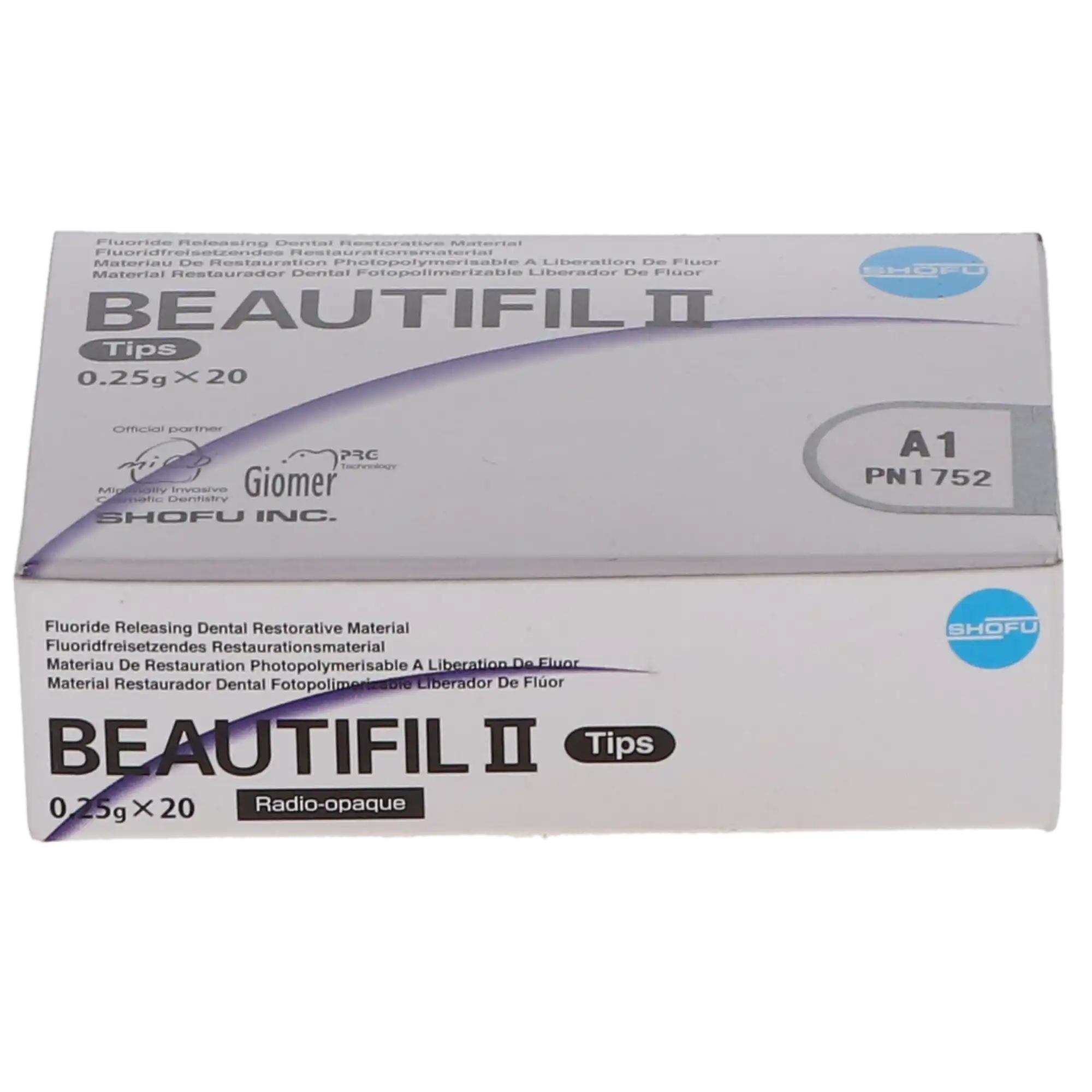 Beautifil II Universal Nano-Hybrid Giomer Composite, Light-Cure, Compule Tips Refill, 0.25 g, Shade A1, 20/Pk, 1752 thumbnail 9