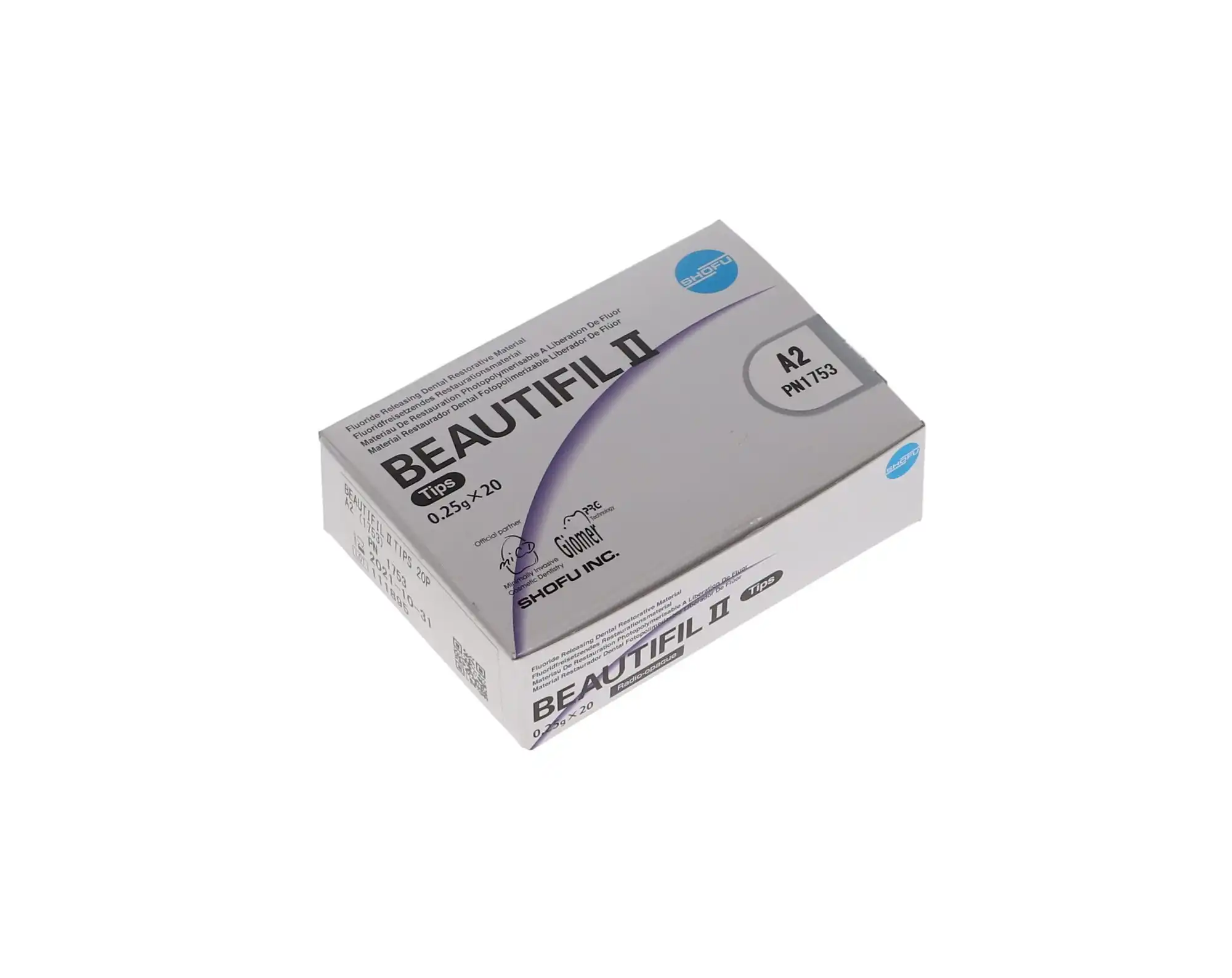 Beautifil II Light-Cure Universal Giomer Composite, A2, 0.25 g Compule Tips Refill, 20/Pk, 1753 thumbnail 6