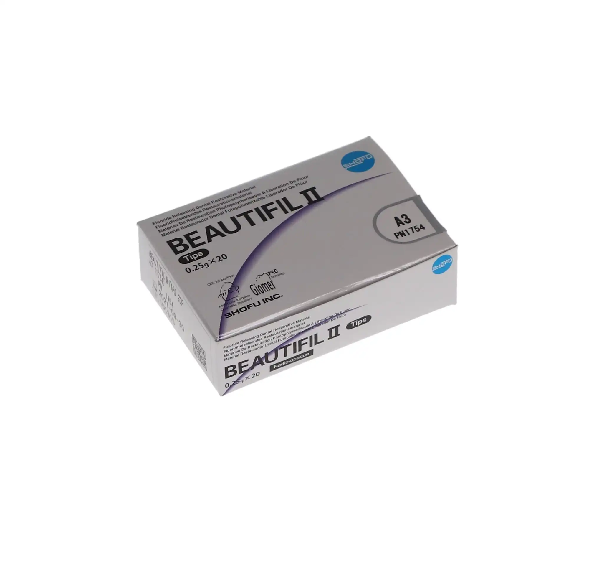 Beautifil II Universal Nano-Hybrid Giomer Composite, Light-Cure, A3, 0.25 g Compule Tips, 20/Pk, 1754 thumbnail 6