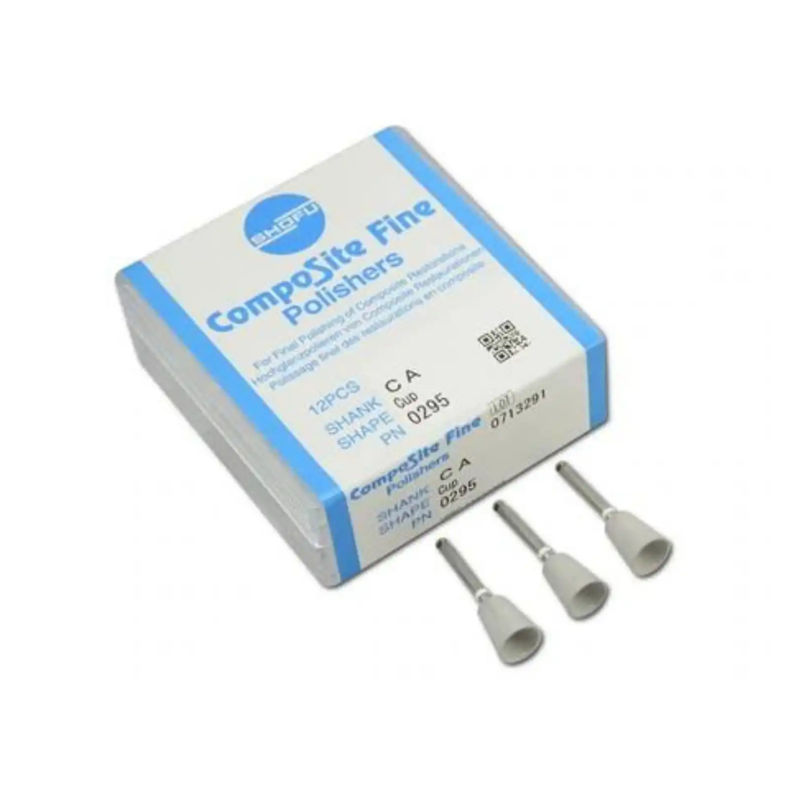 Shofu CompoSite Fine Composite Polishers, CA/RA Cup, #080, White Band, 12/Pk, 0295 thumbnail 4