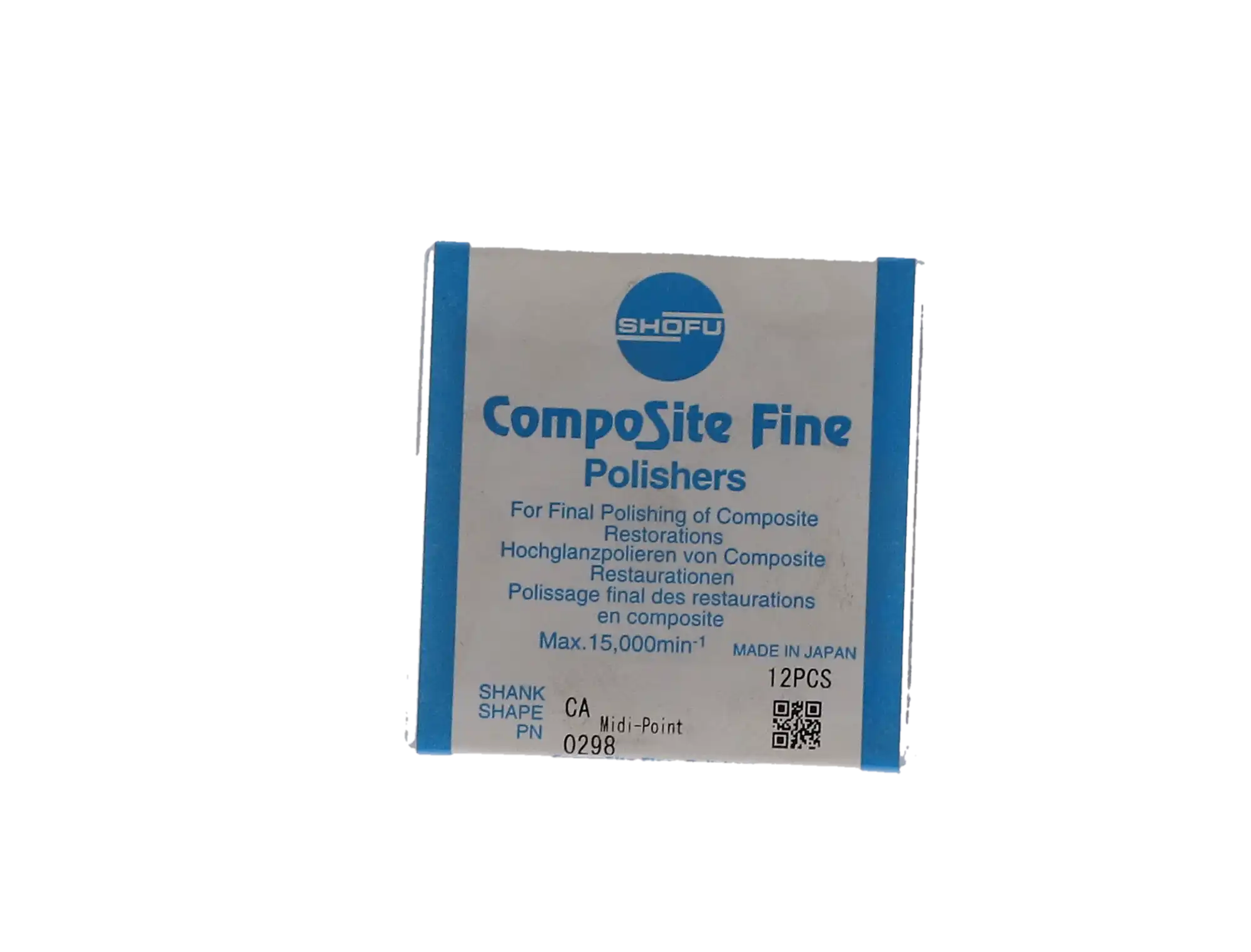 Shofu CompoSite Fine Composite Polishers, CA (Right Angle), Midi-Point, #040, White Band, 12/Pk, 0298 thumbnail 7