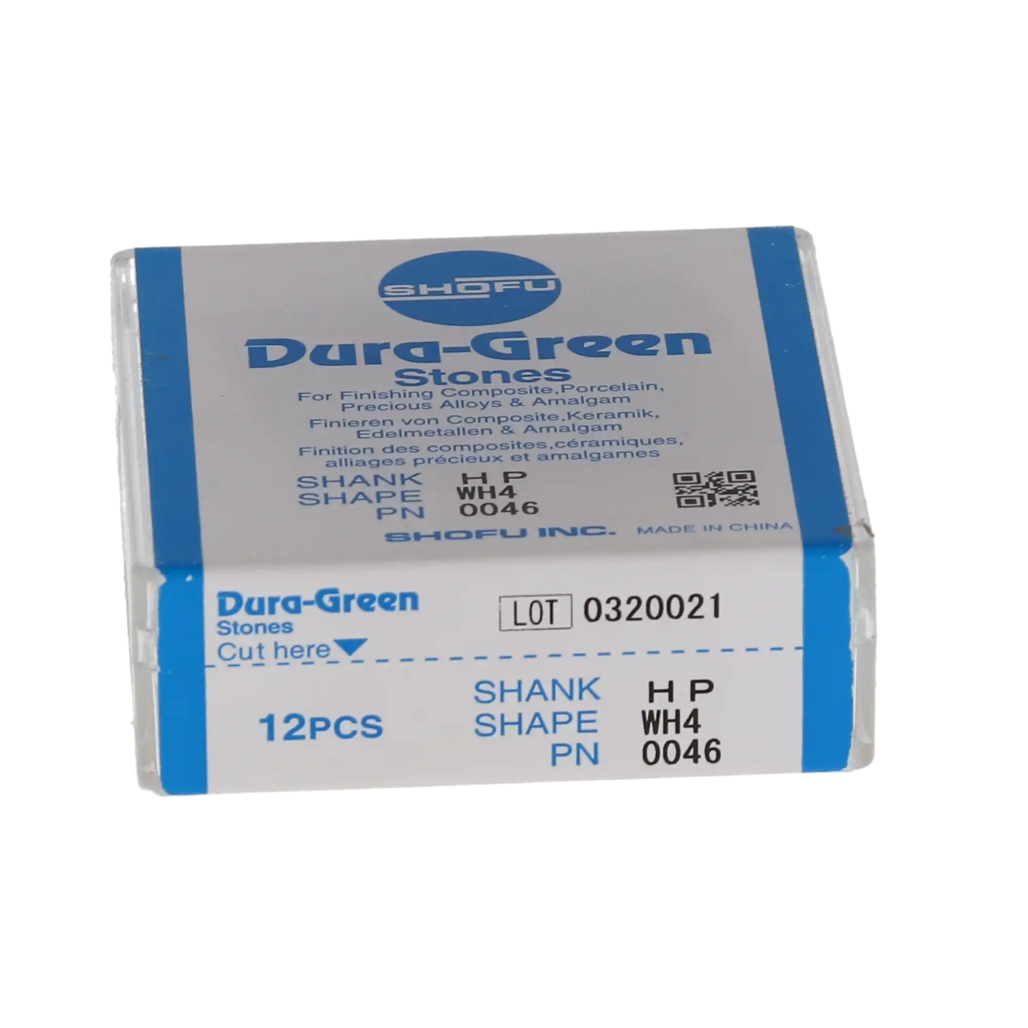 Dura-Green Silicon Carbide Finishing Stones, HP, Wheel WH4, ISO #060, Green, 12/Pk, 0046 thumbnail 8