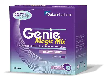Sultan Genie VPS Light Body Rapid Set Impression Material, Berry Flavor, Green, Bulk Pack, 60 x 50mL Cartridges, 77720 - Genie VPS Bulk Pk Rapid Set Light Body 60/Bx - Image 1