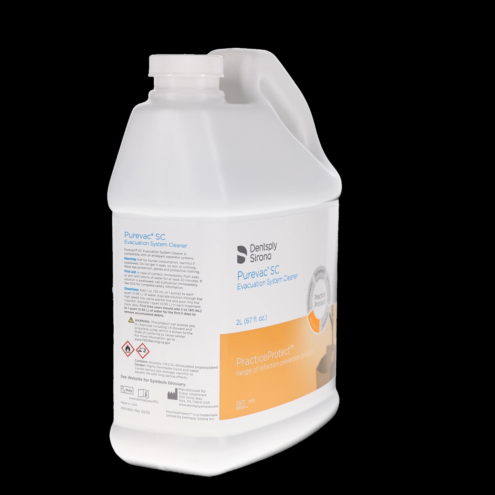 Purevac SC Evacuation System Cleaner, 2 L Bottle, 21132 thumbnail 2