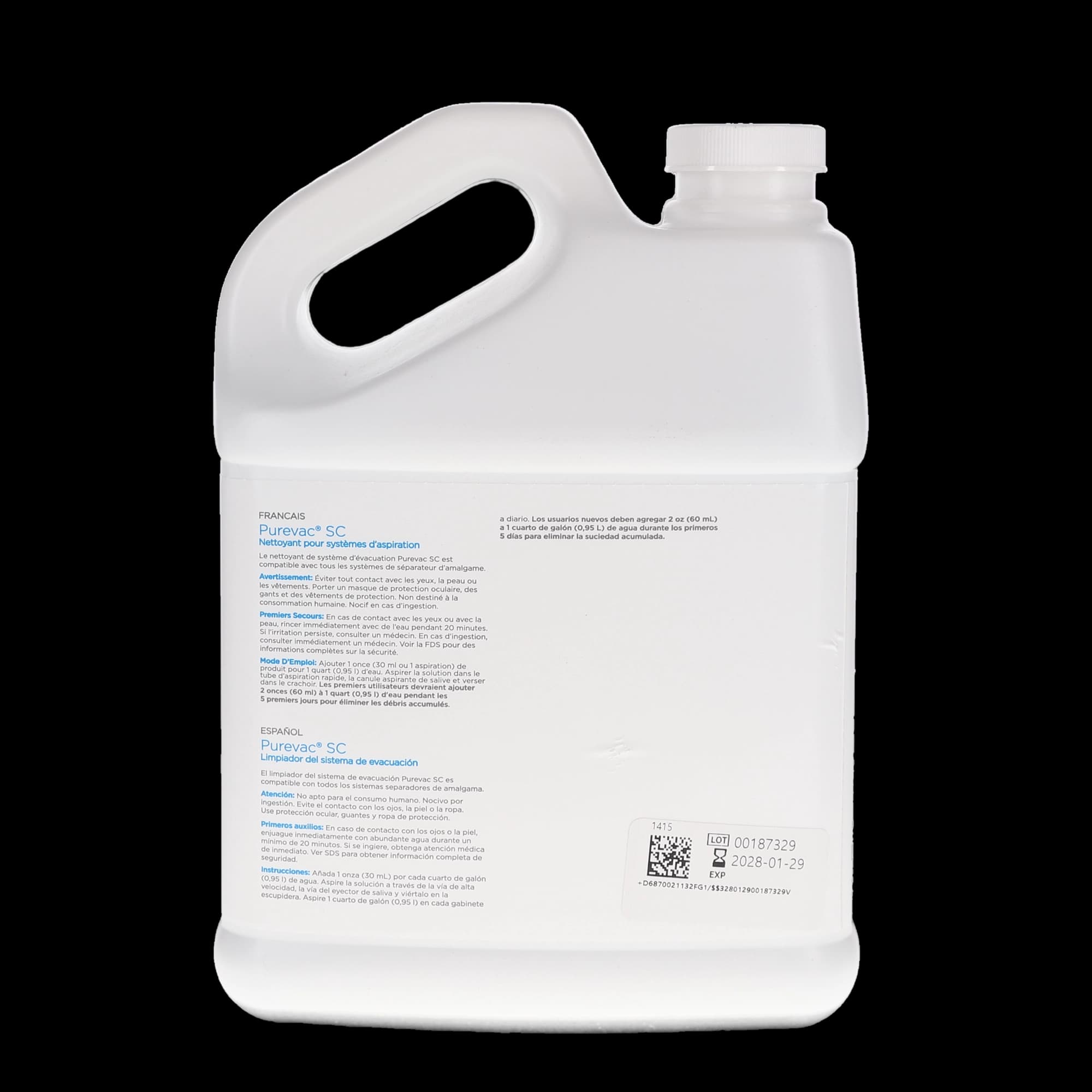 Purevac SC Evacuation System Cleaner, 2 L Bottle, 21132 thumbnail 3