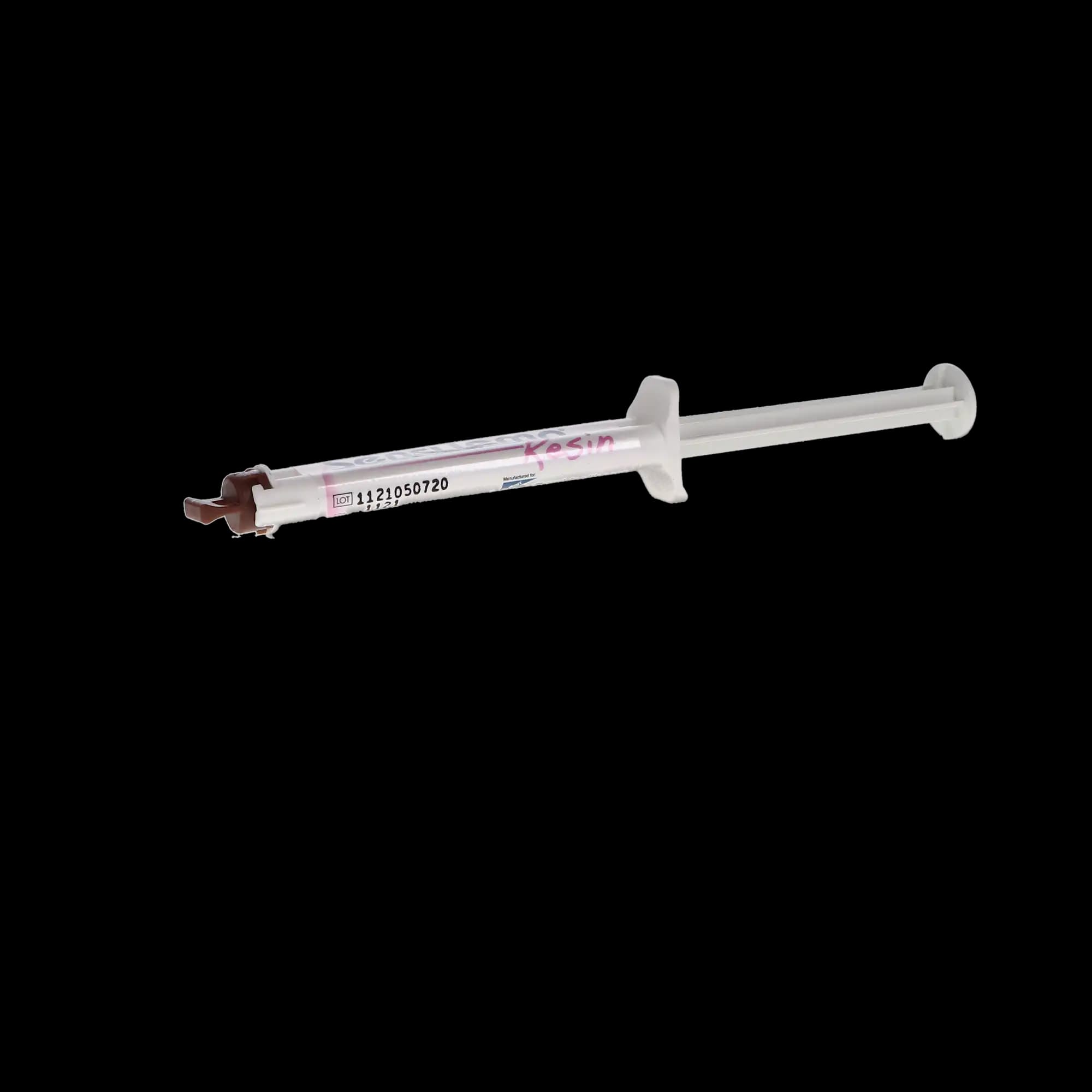SensiTemp Resin Non-Eugenol Temporary Cement, Syringe Kit, 5 ml Syringe with 10 Mixing Tips, 70010 - SensiTemp Resin Temporary Resin Cement, Syringe Kit w/ Tips, 5 ml - Image 1
