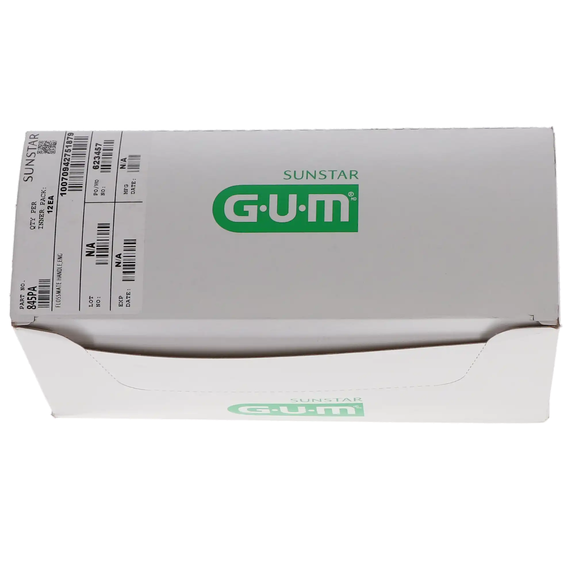 GUM Flossmate Floss Handle, Reusable Dental Floss Holder, Red, 12/Box, 845PQ thumbnail 8
