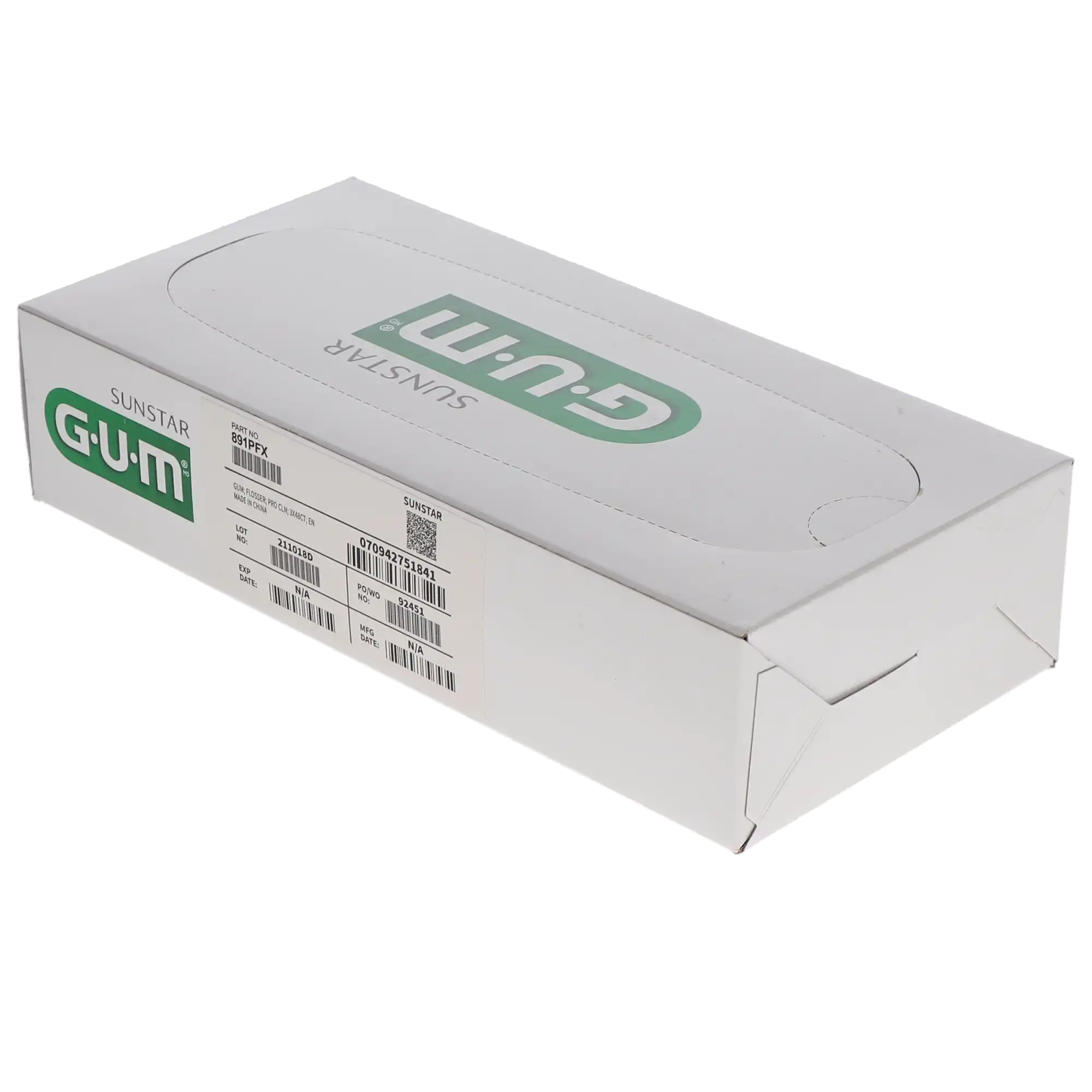 GUM Professional Clean Flossers with Control Grip, Mint, 48 Patient Packs of 3, 891PR thumbnail 8