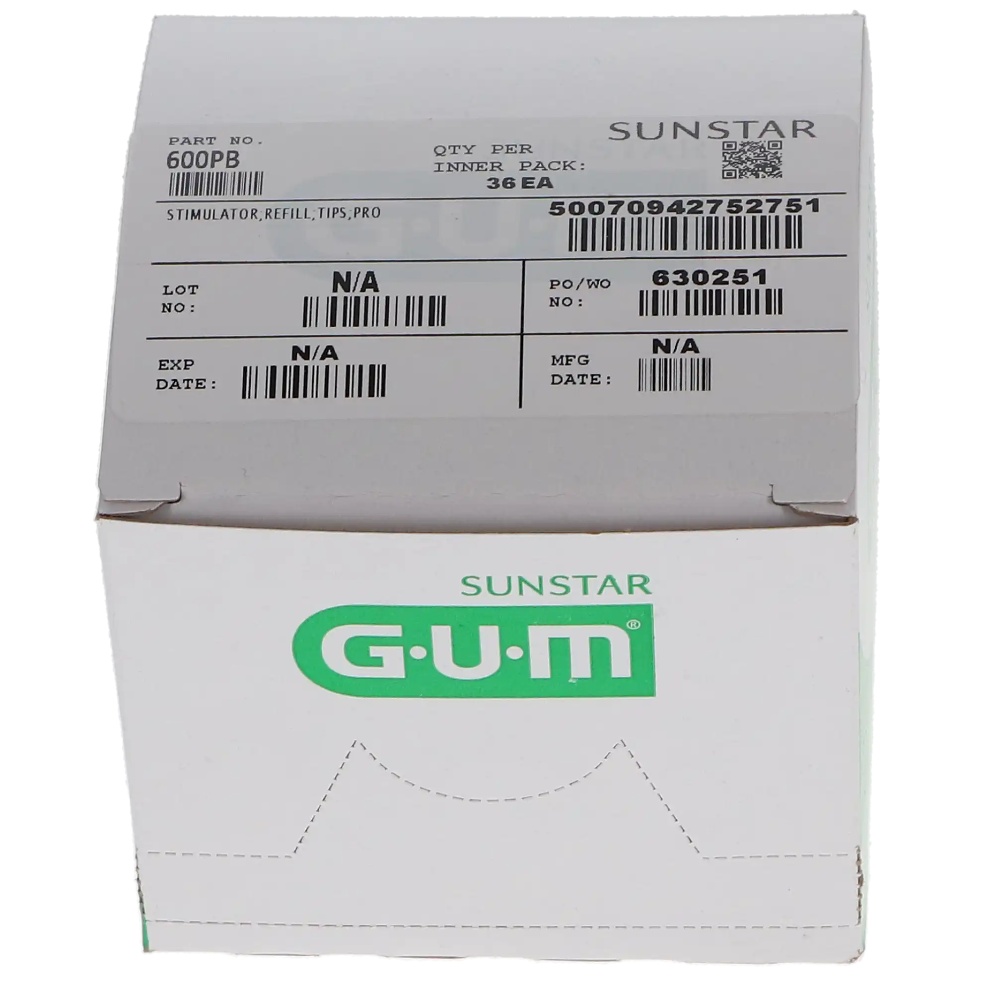 GUM Stimulator Tips Refill, Rubber Cone Tips, 36/Box, 600PB thumbnail 3