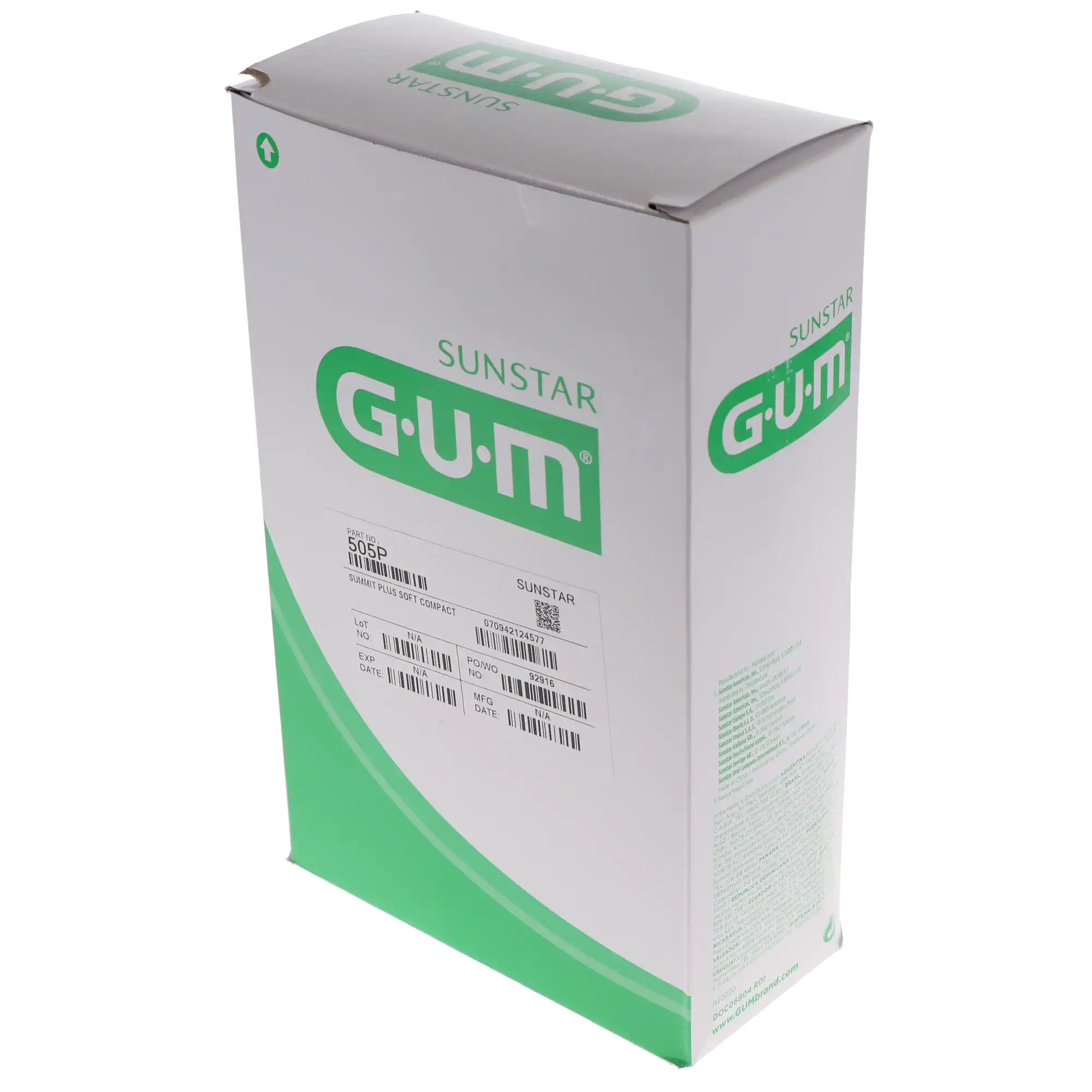GUM Summit+ Compact Soft Toothbrush, Adult, Assorted Colors, 12/Box, 505P thumbnail 10
