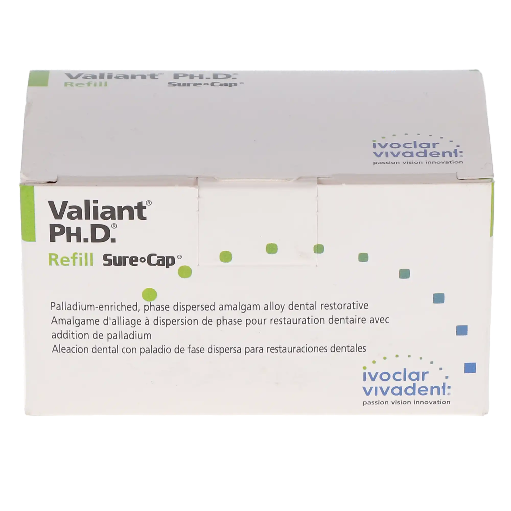 Valiant® Ph.D.® Sure Cap® Amalgam Alloy Capsules, 2 Spill, Regular Set, Blue, 600 mg, 50/Box, NA6050420 thumbnail 6