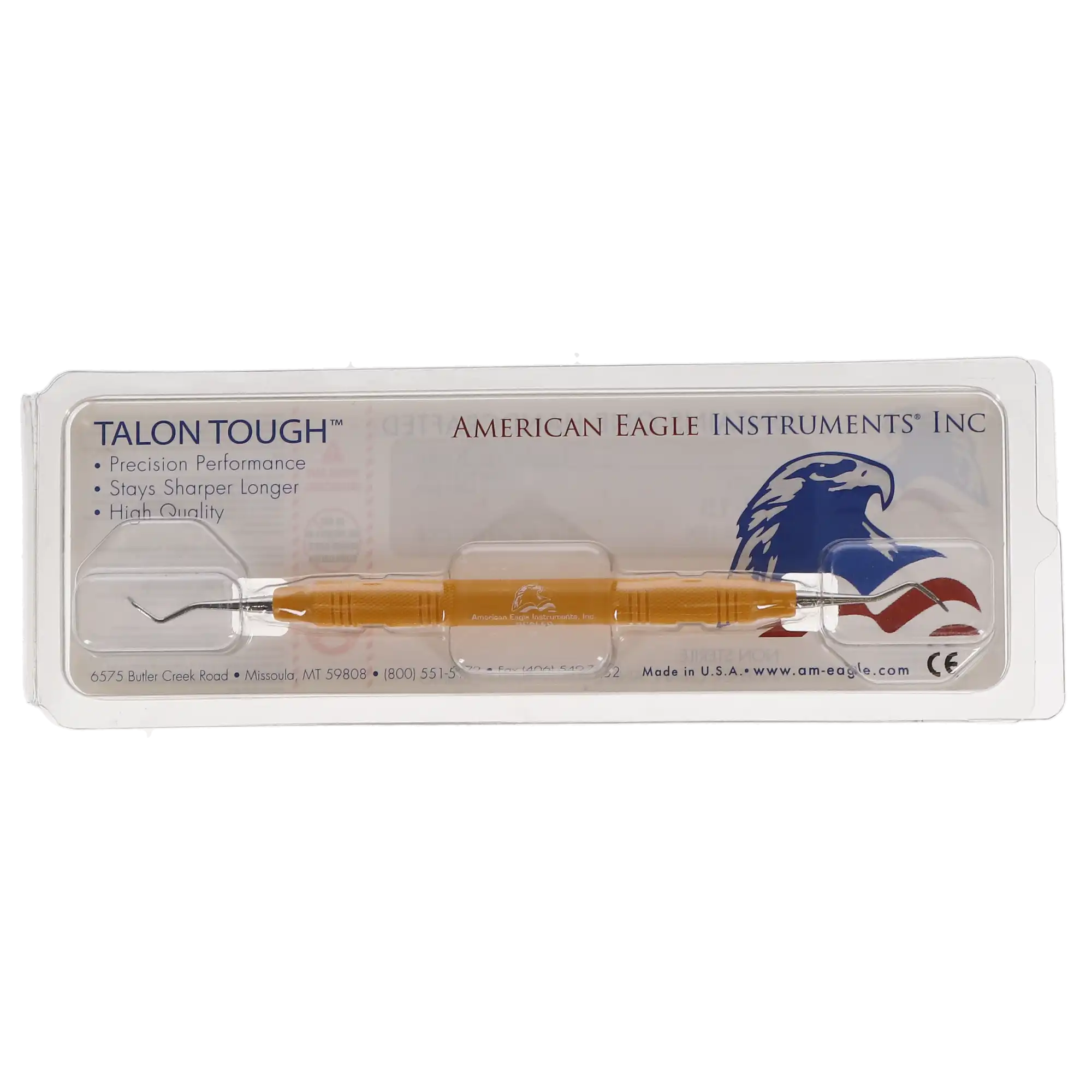 American Eagle Sickle Scaler, #14-15 Jacquette, Posterior, Double-Ended, EagleLite Resin Handle, 3/8" Tip, Yellow, 1/Pk, AESJ14-15X thumbnail 4