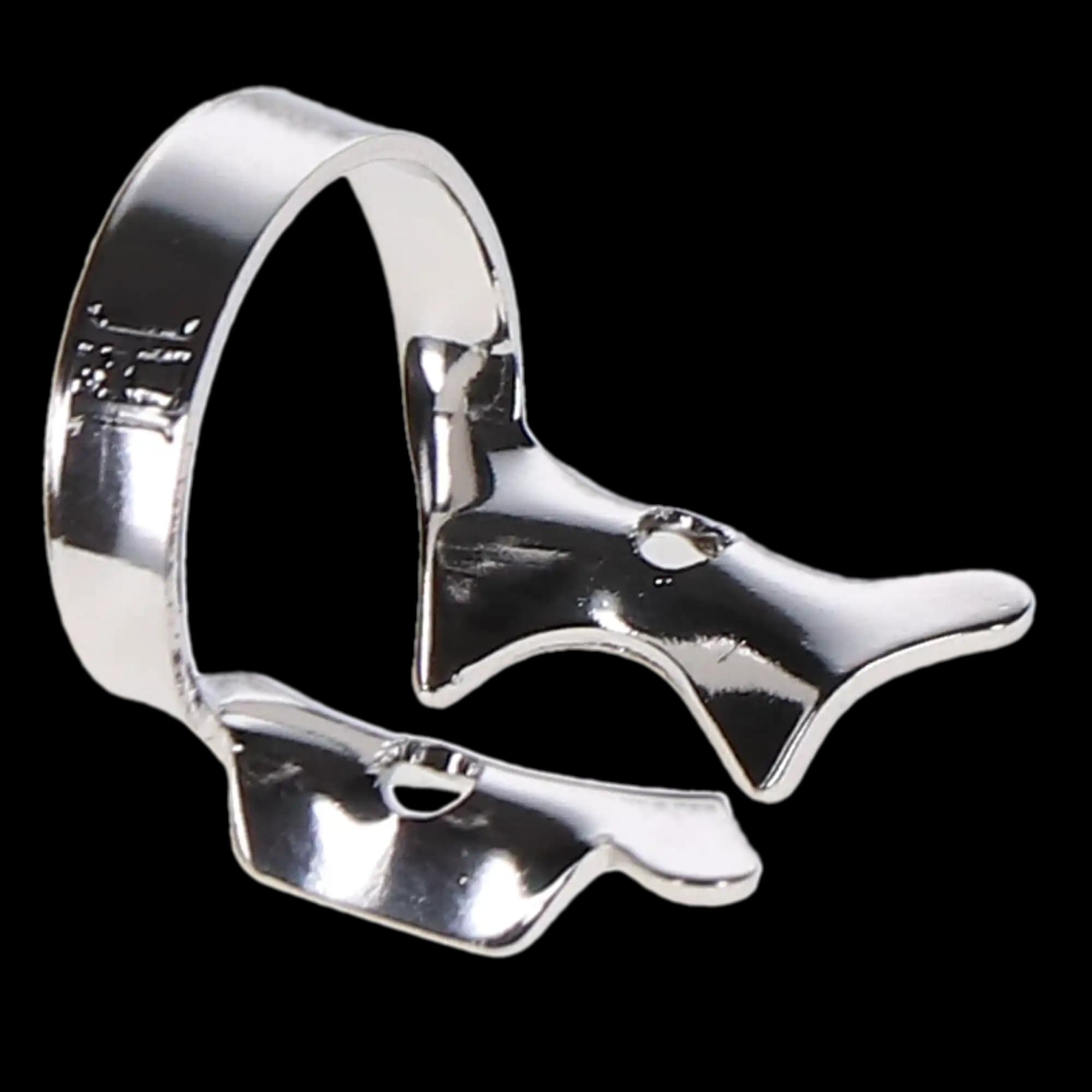 Hygenic HySolate Rubber Dam Clamp, #14A, Winged, Gloss Finish, Downward Sloped Jaws for Large Partially Erupted Molars, H02757, 1/Pk thumbnail 3