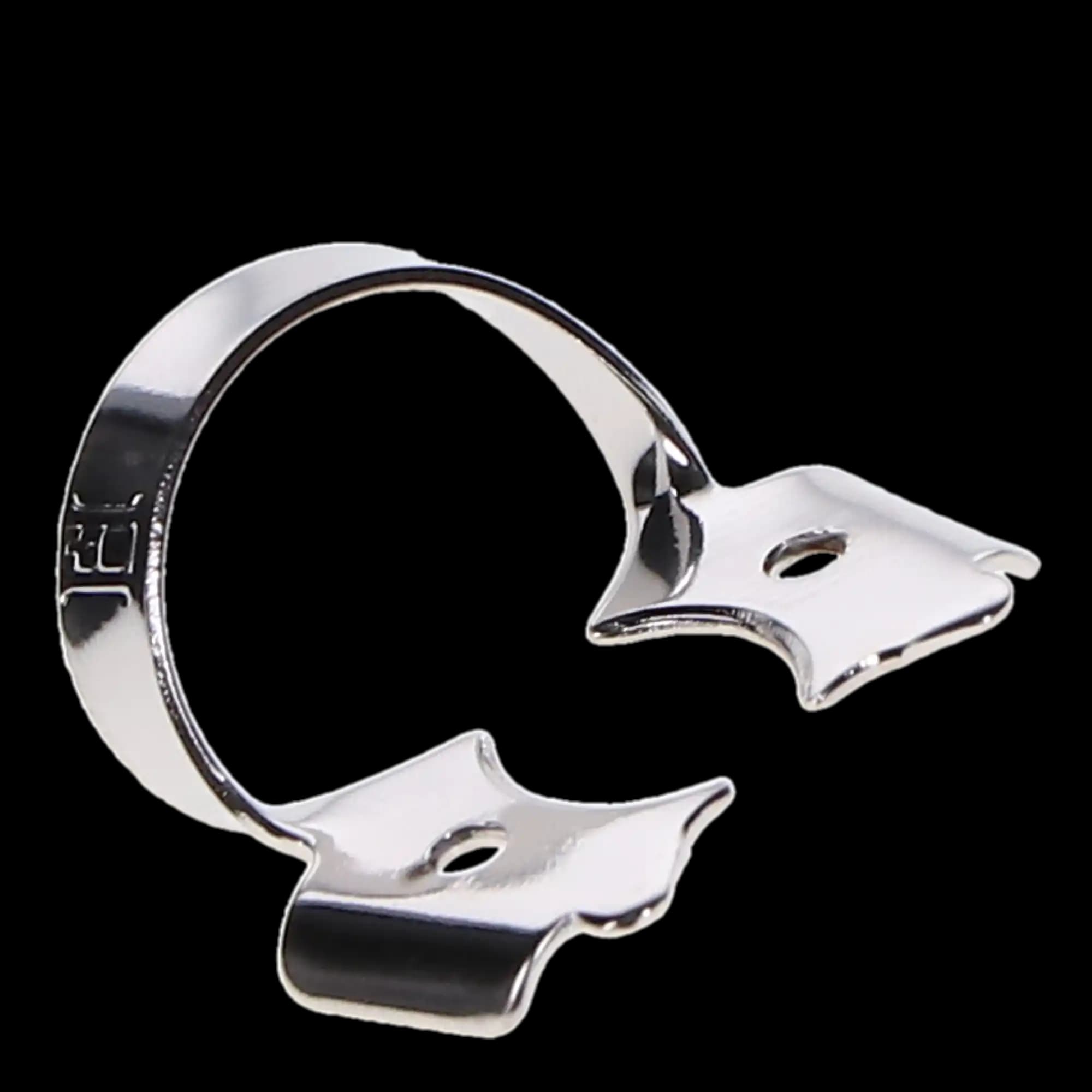 Hygenic HySolate Gloss Finish Winged Rubber Dam Clamp #7, Flat Jawed, General Purpose, Lower Molar, H02758, 1/Pk thumbnail 4