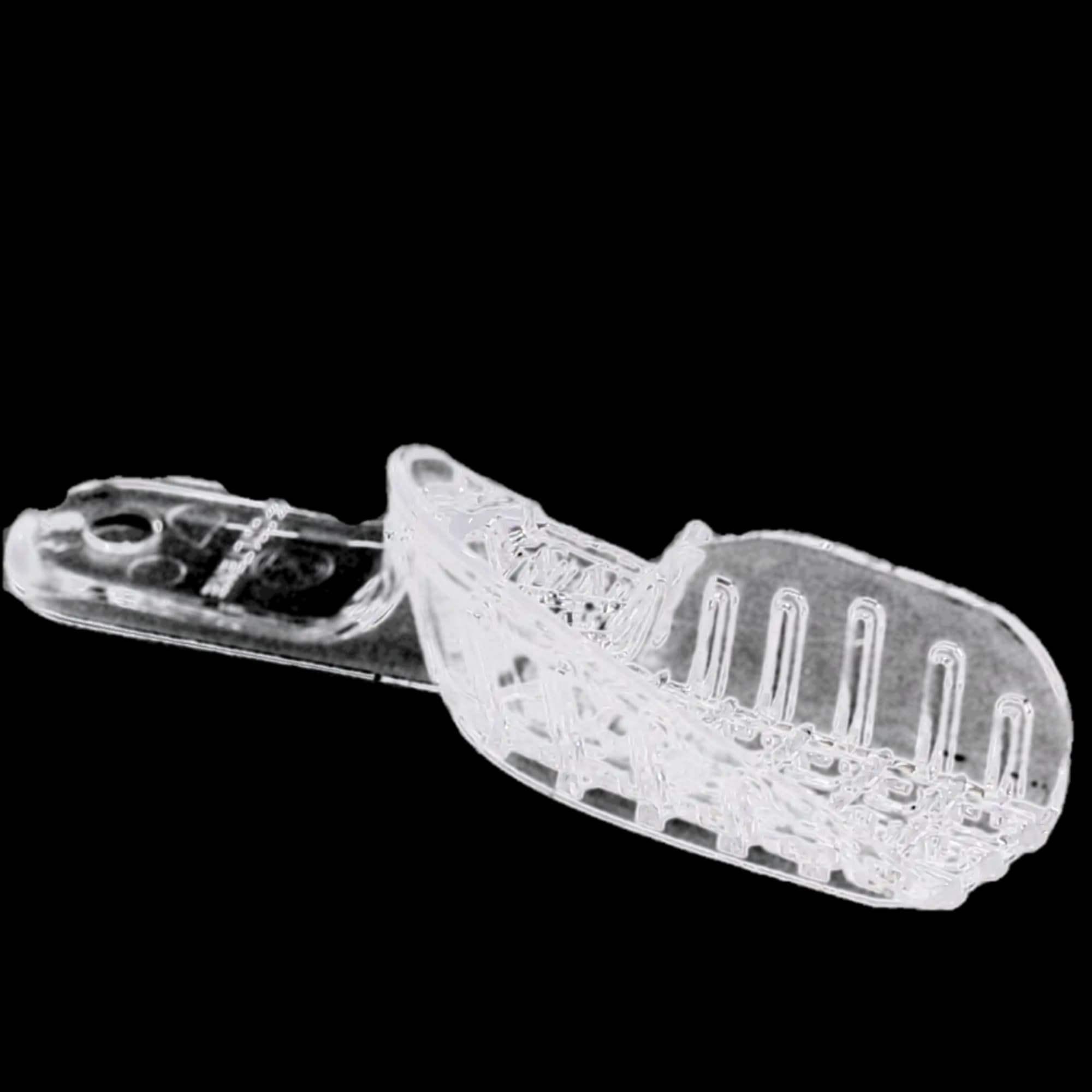 President Disposable Perforated Impression Tray, #7 Upper Left/Lower Right Quadrant, Clear, 12/Pk, C6907 thumbnail 6
