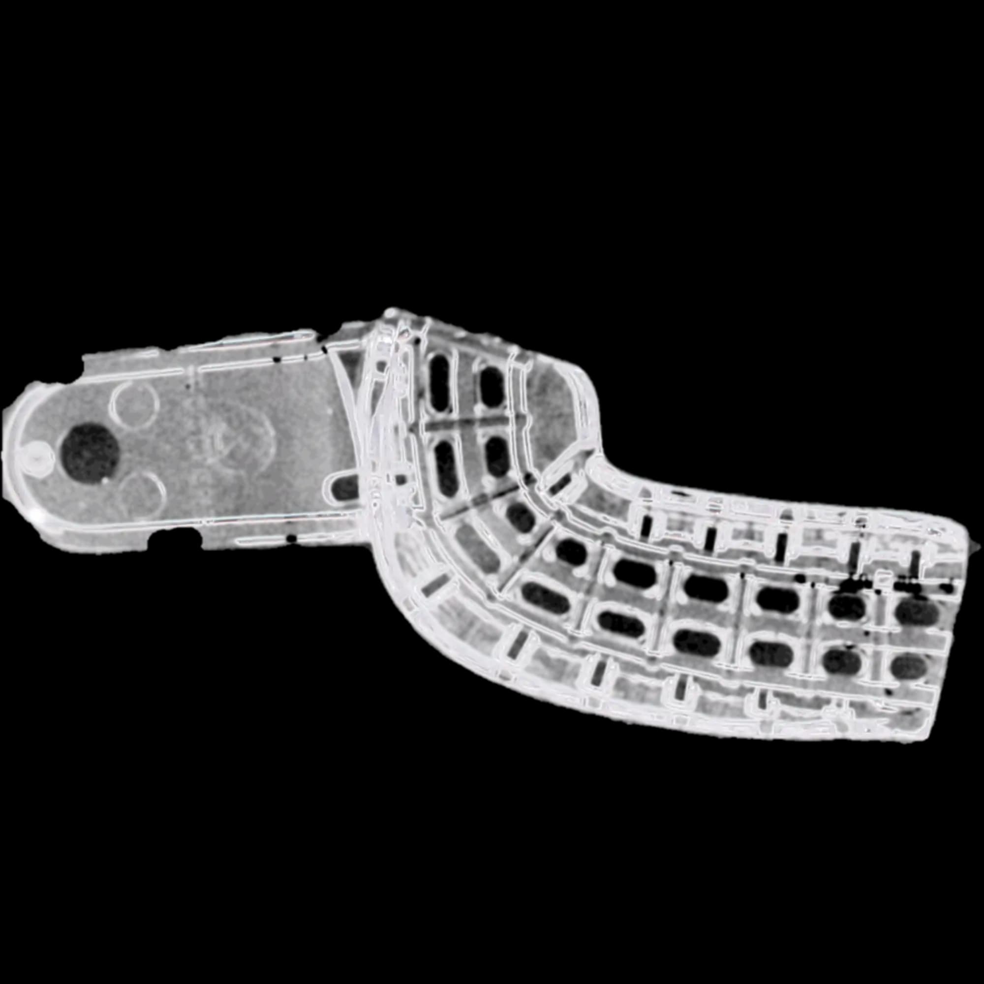 President Disposable Perforated Impression Tray, #7 Upper Left/Lower Right Quadrant, Clear, 12/Pk, C6907 thumbnail 9
