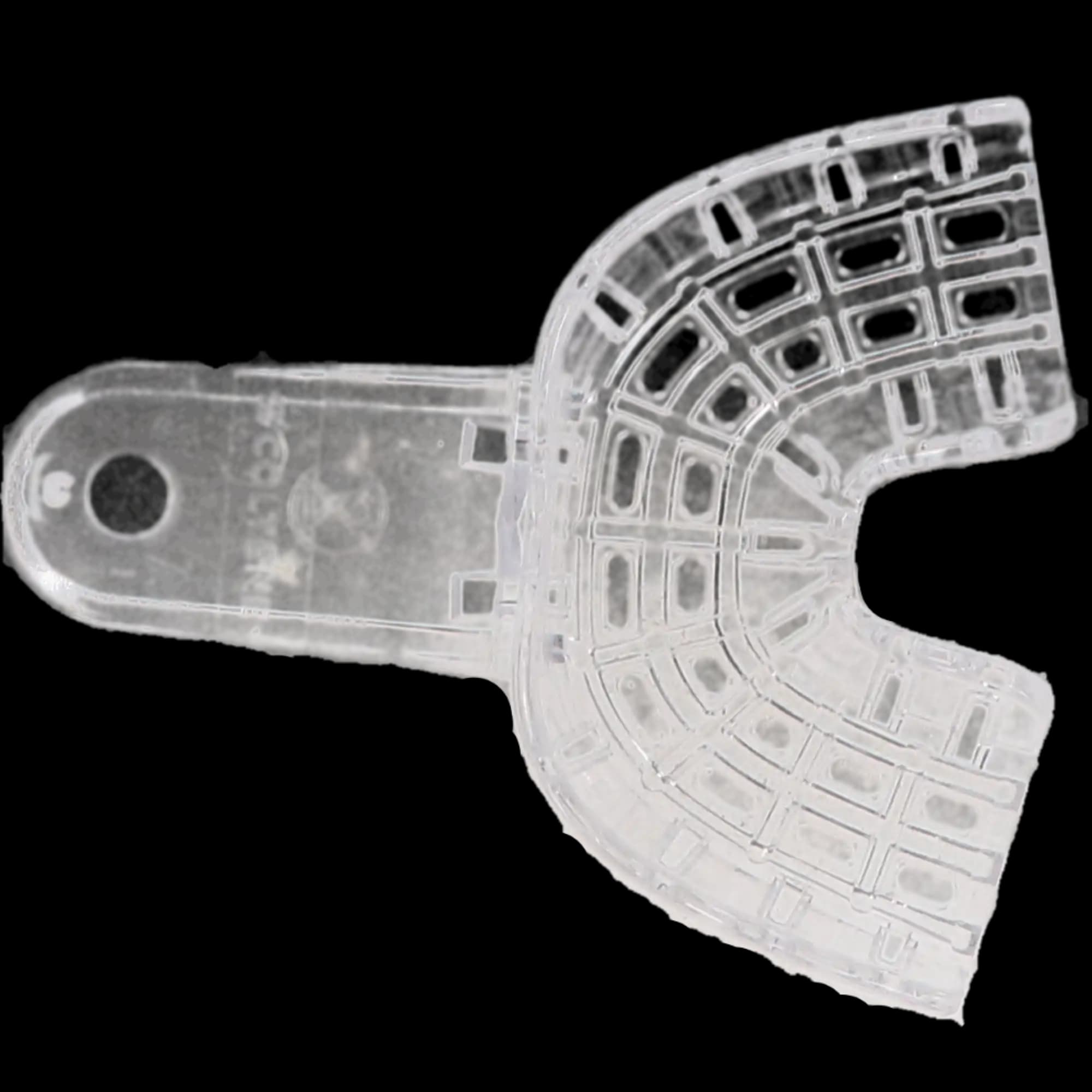 President Disposable Impression Trays, #9 Anterior Universal, Clear, Perforated, 12/Pk, C6909 thumbnail 9