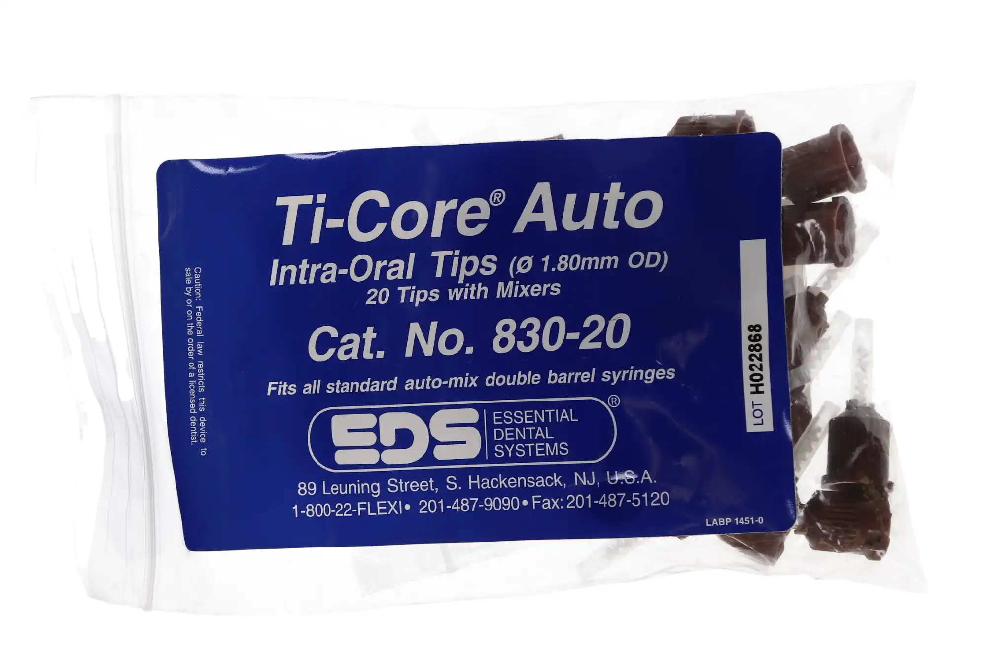 Ti-Core Auto E Intraoral Tips, 1.8mm, 20/Pkg, 830-20 thumbnail 9