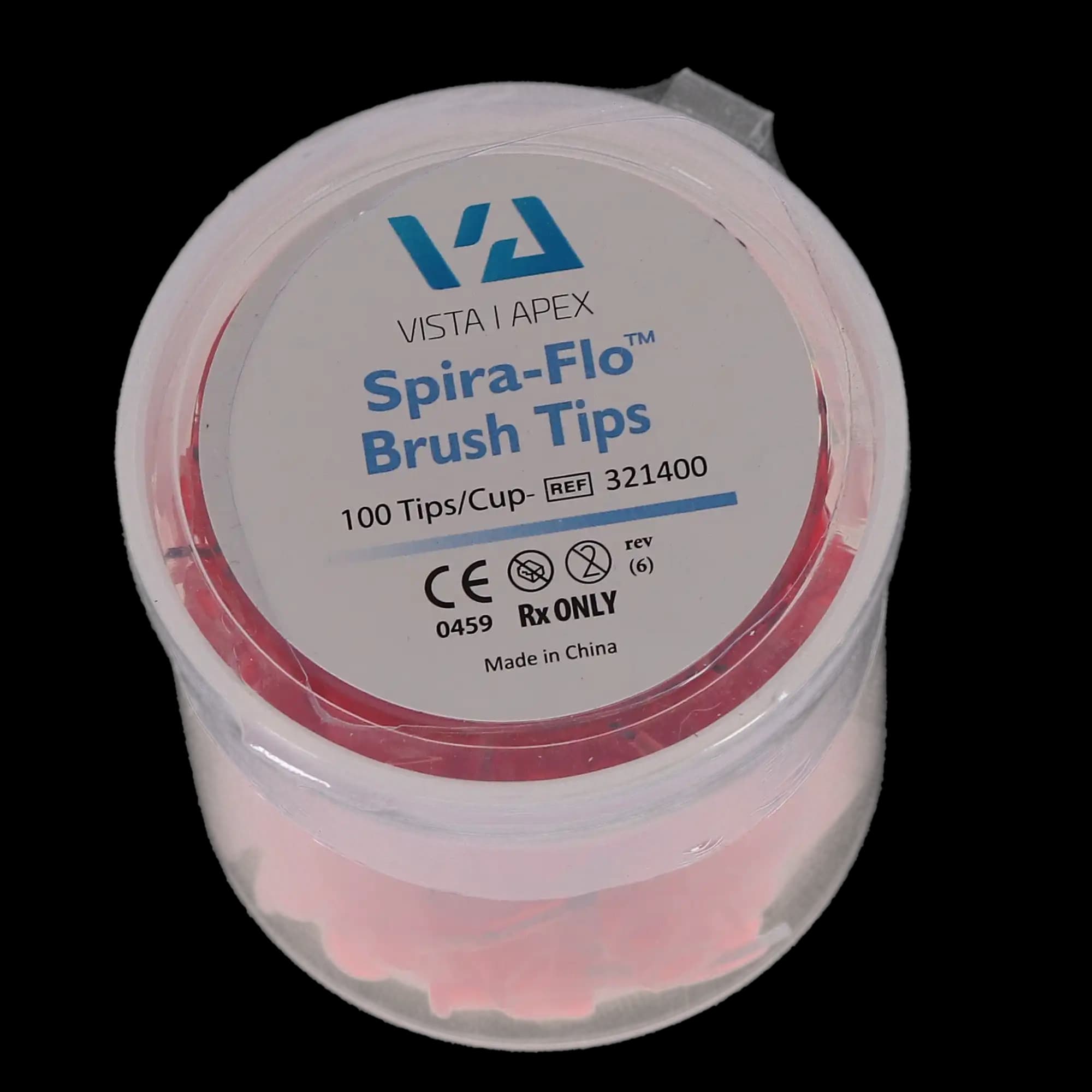 Spira-Flo Brush Tips, Red, 18-19 Gauge, Pre-Bent, 100/Pk, 321400 thumbnail 8