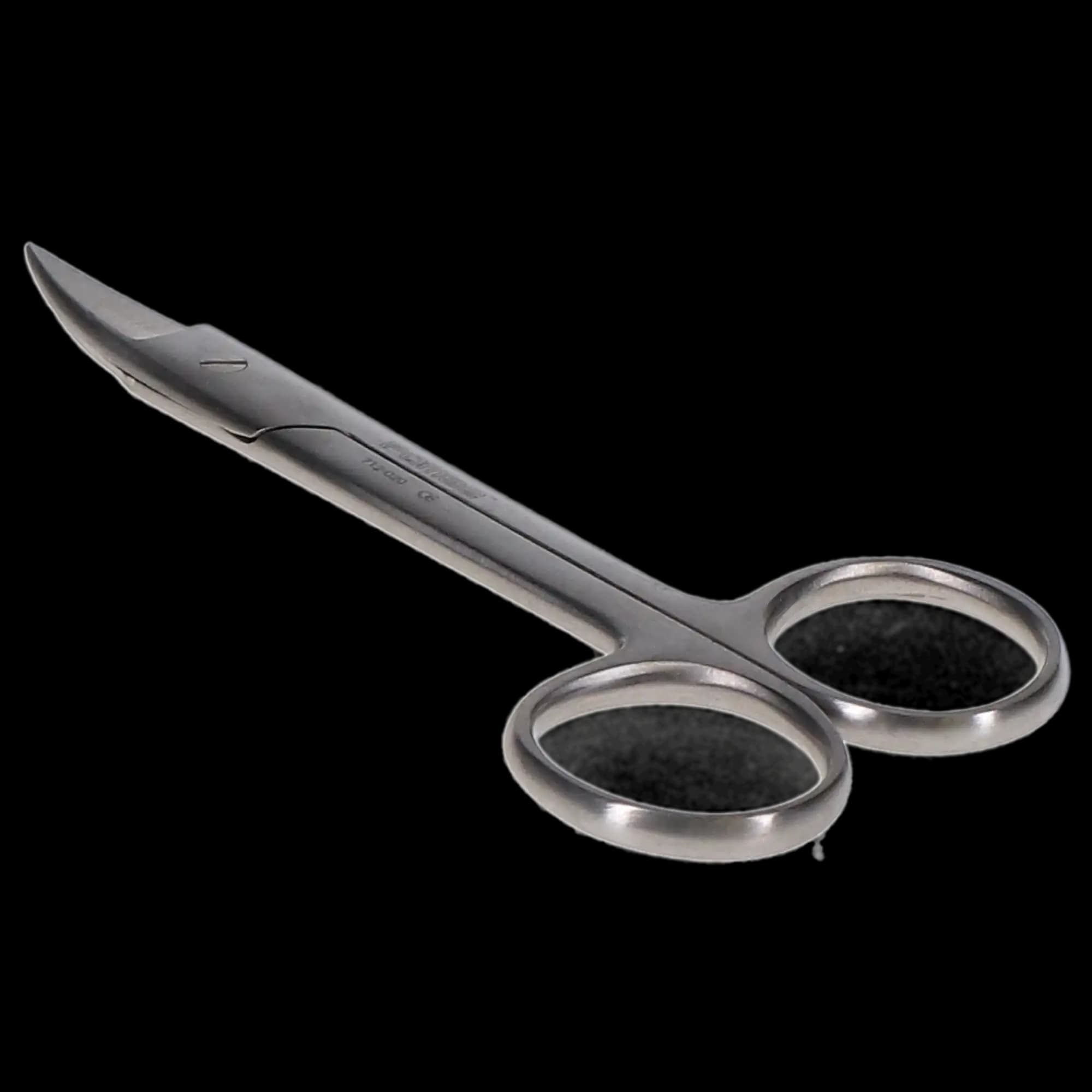 J&J Instruments Crown & Collar Scissors, 4.5" Curved, Stainless Steel, 12-020 thumbnail 2