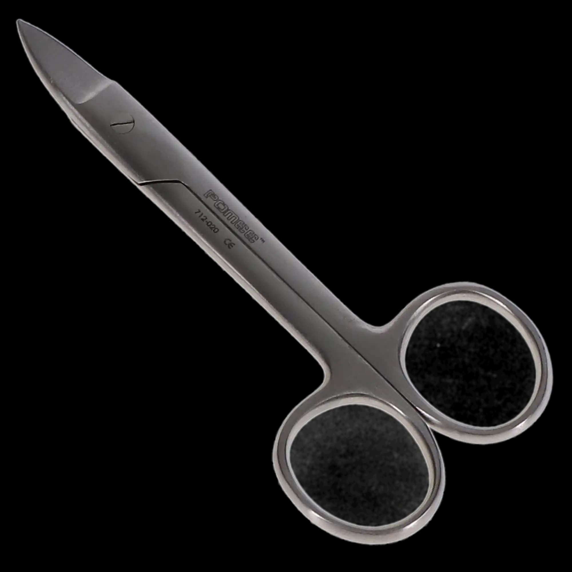 J&J Instruments Crown & Collar Scissors, 4.5" Curved, Stainless Steel, 12-020 thumbnail 3