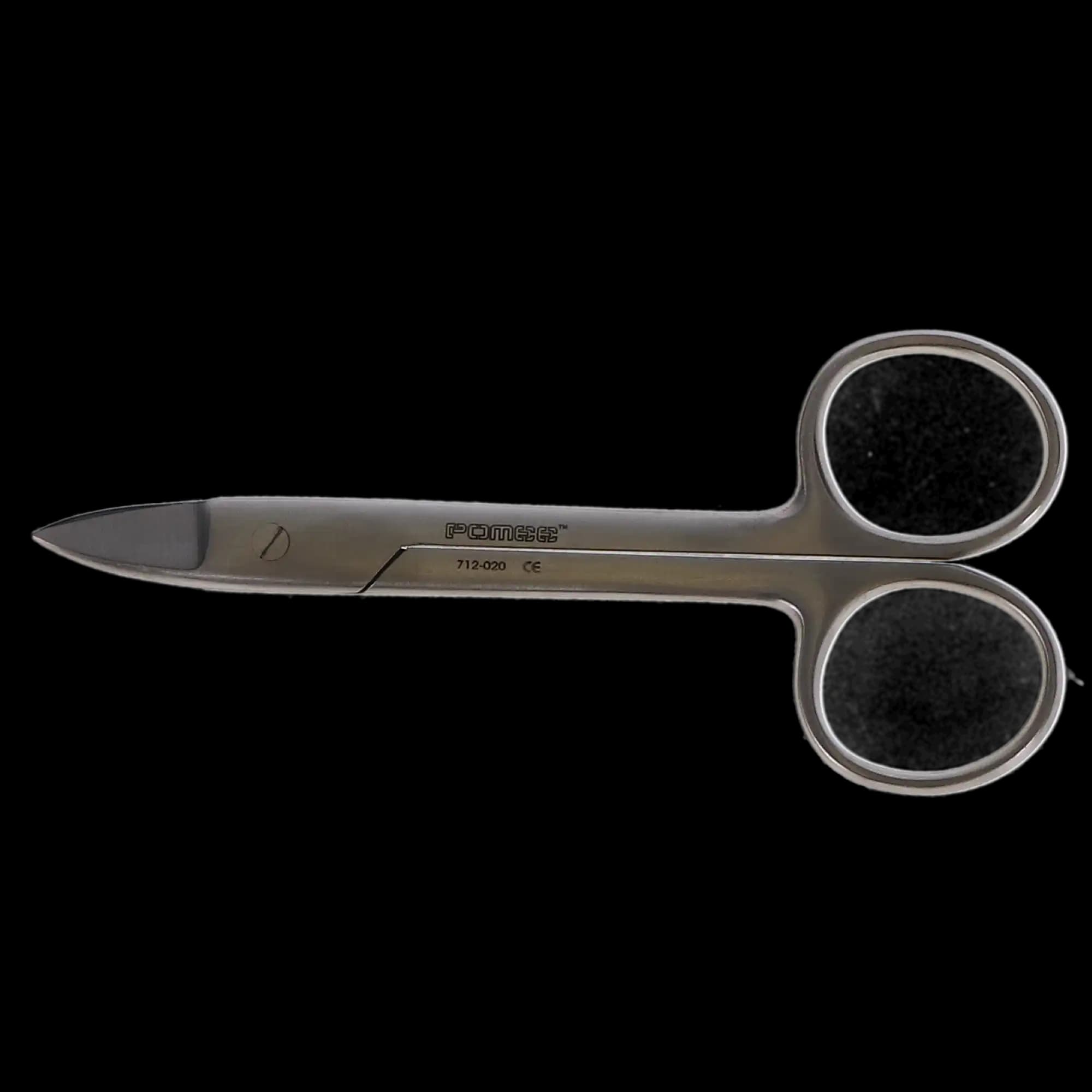 J&J Instruments Crown & Collar Scissors, 4.5" Curved, Stainless Steel, 12-020 thumbnail 5