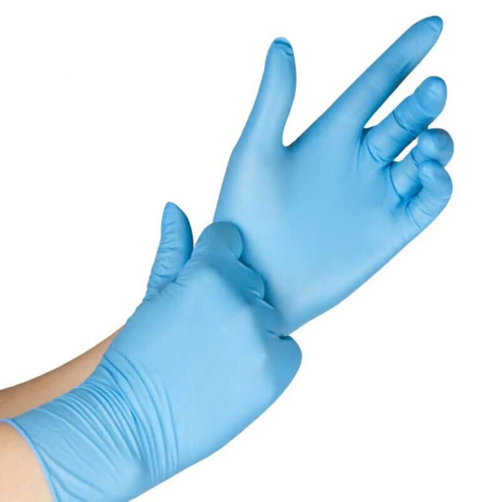 Adenna Miracle Nitrile Exam Gloves, Powder-Free, Fingertip Textured, Blue, Extra Small, 200/Box, MIR160 thumbnail 12