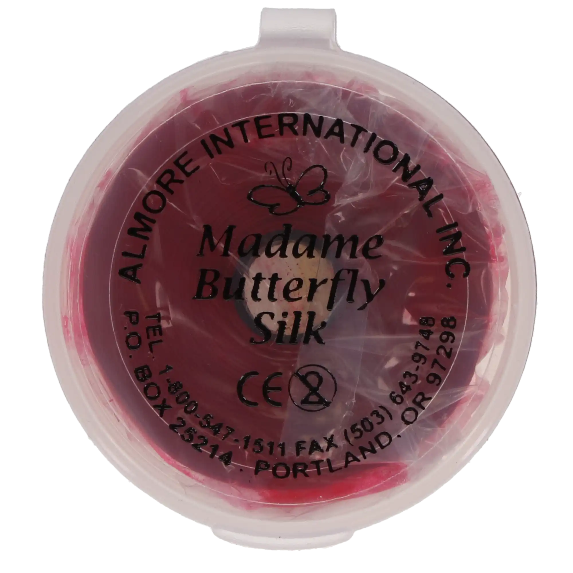 Madame Butterfly Silk Articulating Ribbon, Red, 3/4" x 18 Yards/Roll, 90 Microns, 72003 thumbnail 3