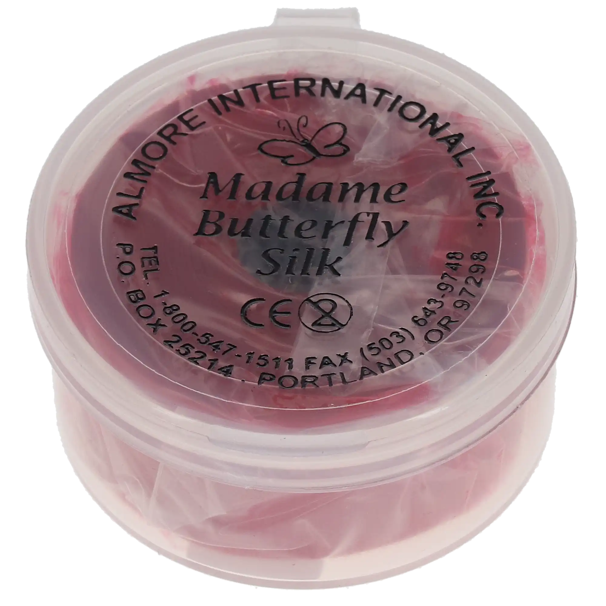 Madame Butterfly Silk Articulating Ribbon, Red, 3/4" x 18 Yards/Roll, 90 Microns, 72003 thumbnail 4
