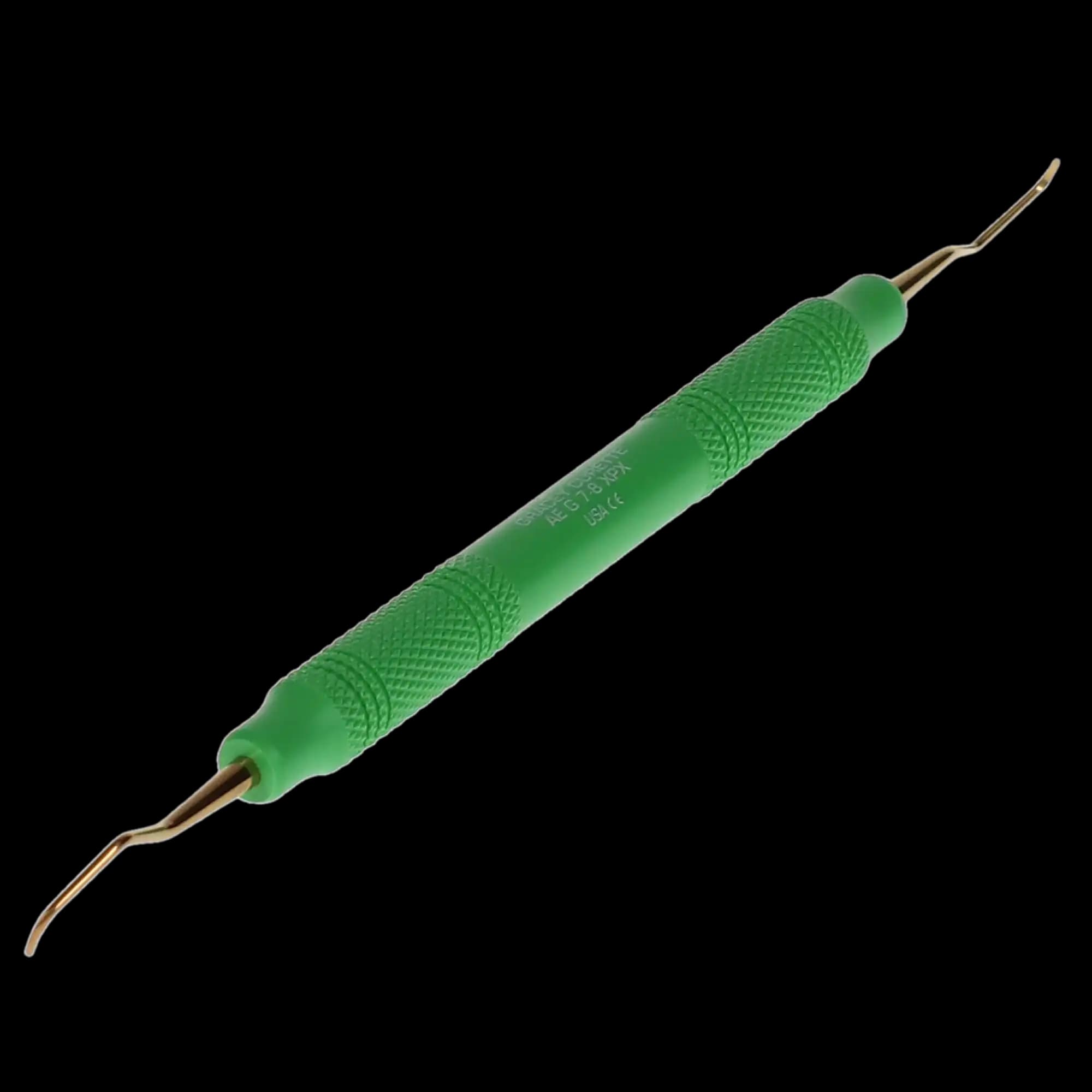 American Eagle Instruments Standard Gracey Curette, XP, #7-8, Pre-Molar/Molar, Double-Ended, EagleLite Resin Handle, 3/8", Green, 1/Pk, AEG7-8XPX thumbnail 9