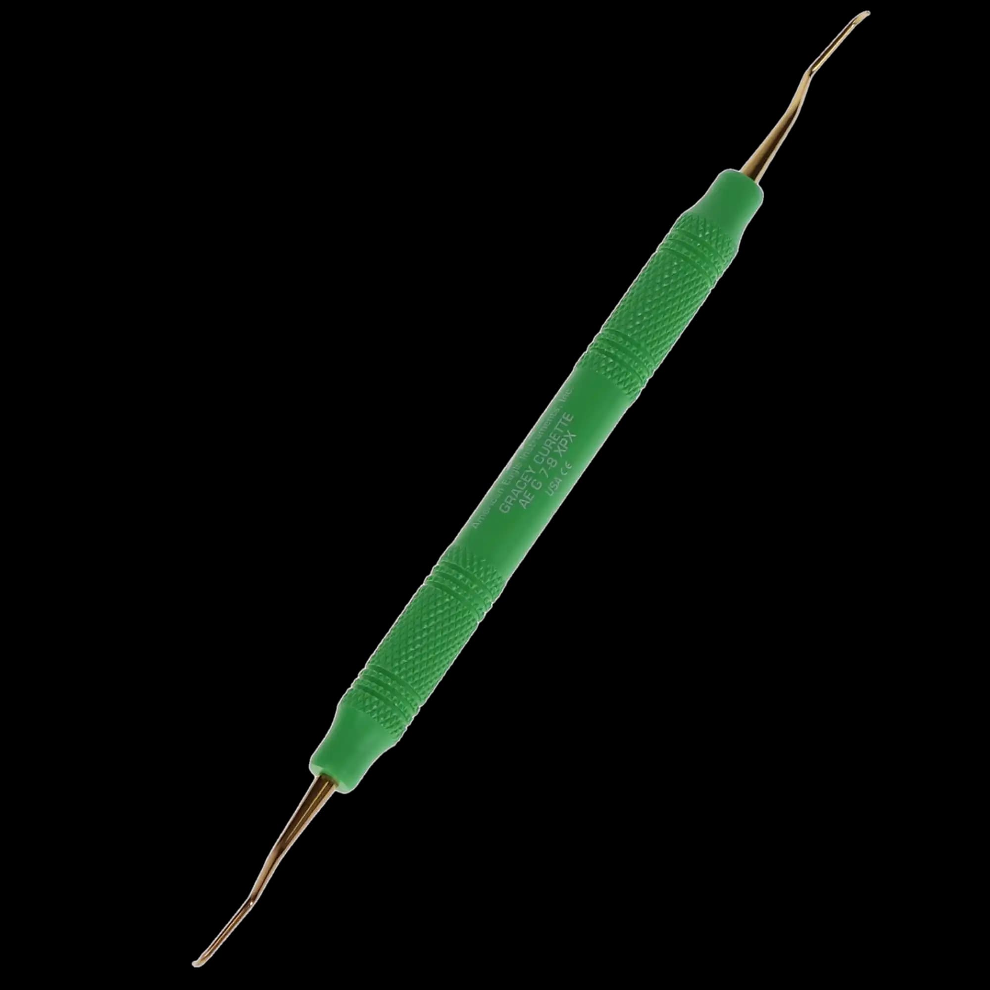American Eagle Instruments Standard Gracey Curette, XP, #7-8, Pre-Molar/Molar, Double-Ended, EagleLite Resin Handle, 3/8", Green, 1/Pk, AEG7-8XPX thumbnail 10