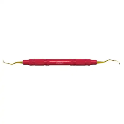 American Eagle Instruments Langer 1-2 XP Curette, 3/8" Red, EagleLite Resin Handle, AECL1-2XPX thumbnail 2