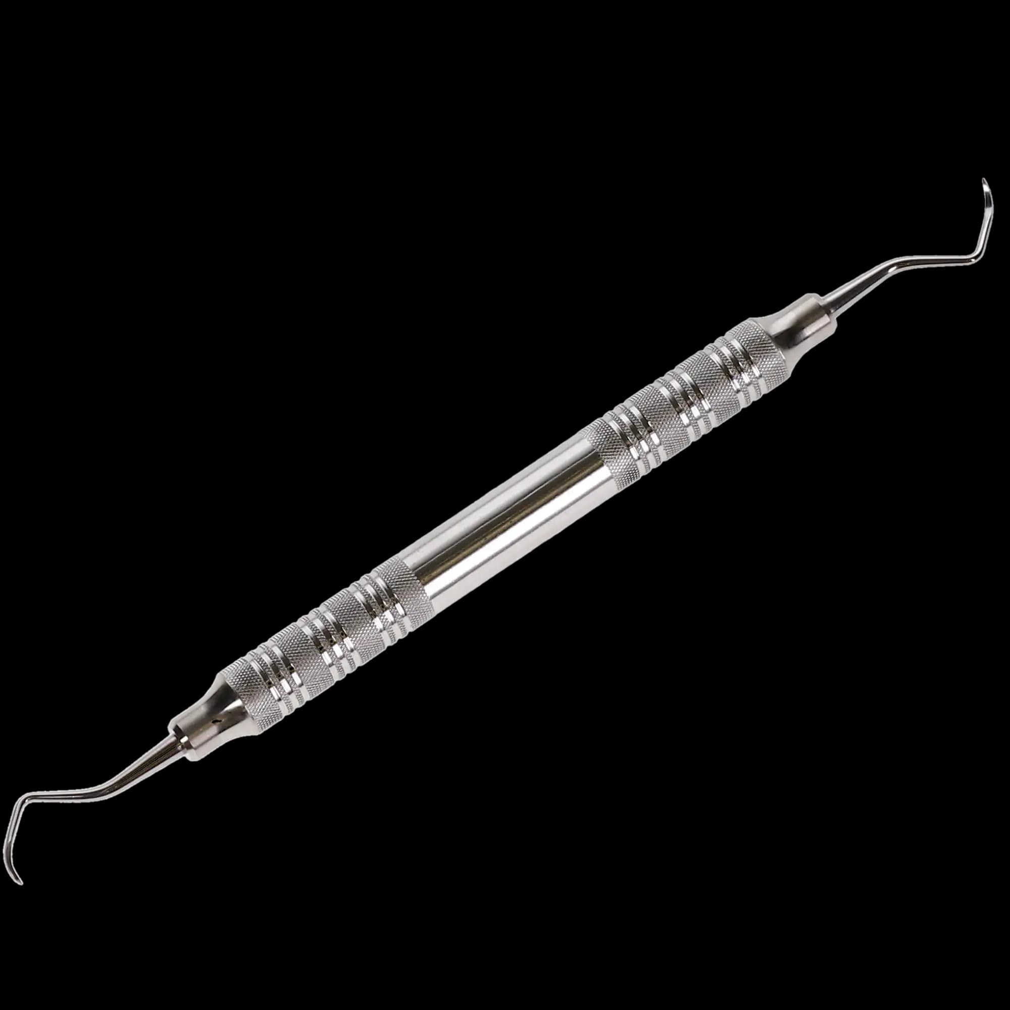 American Eagle McCall 13-14S Universal Curette, Posterior, Sharp Point, 3/8" EagleLite Stainless Steel Handle, Double End, AECM13-14SZ, 1/Pk thumbnail 3