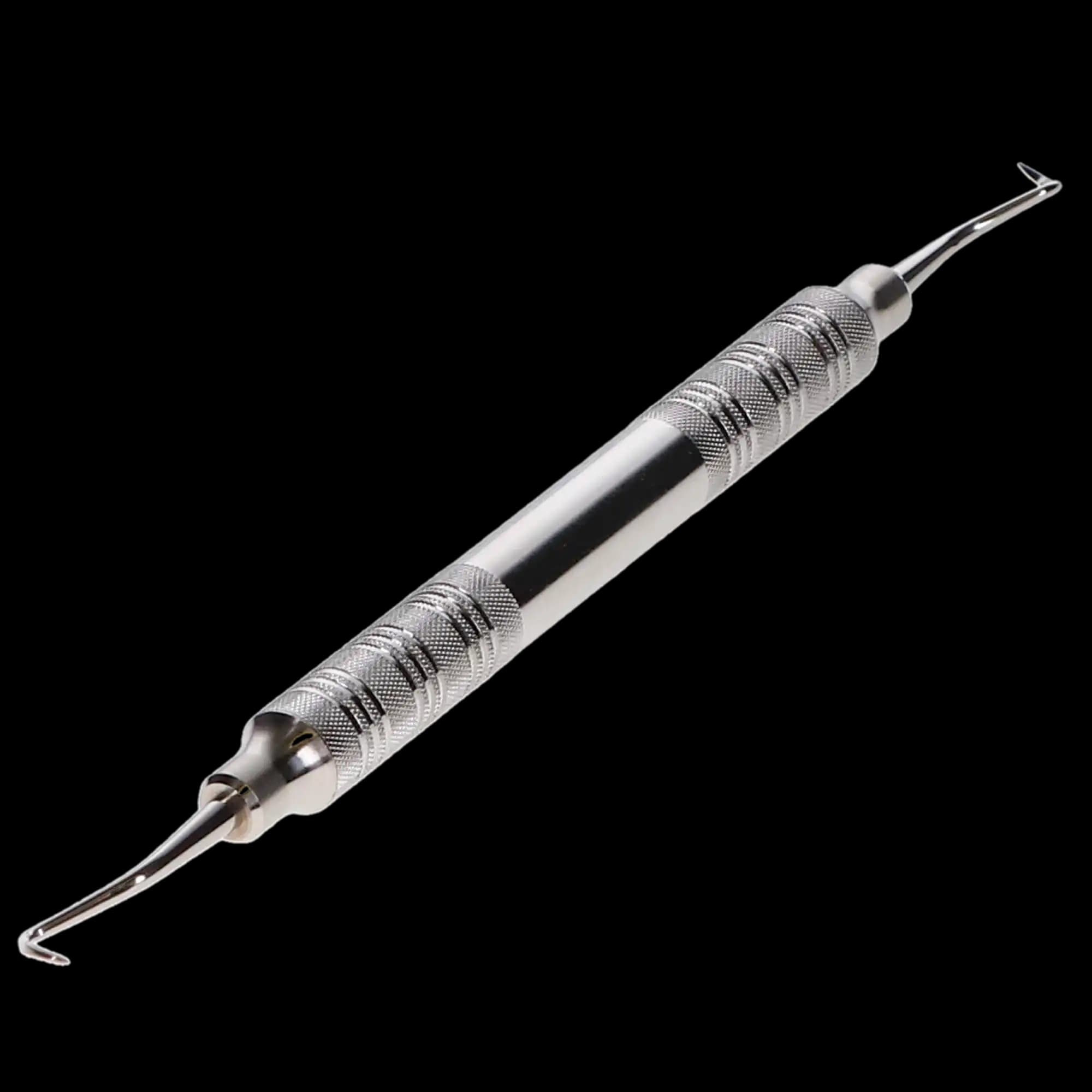 American Eagle McCall 13-14S Universal Curette, Posterior, Sharp Point, 3/8" EagleLite Stainless Steel Handle, Double End, AECM13-14SZ, 1/Pk thumbnail 4