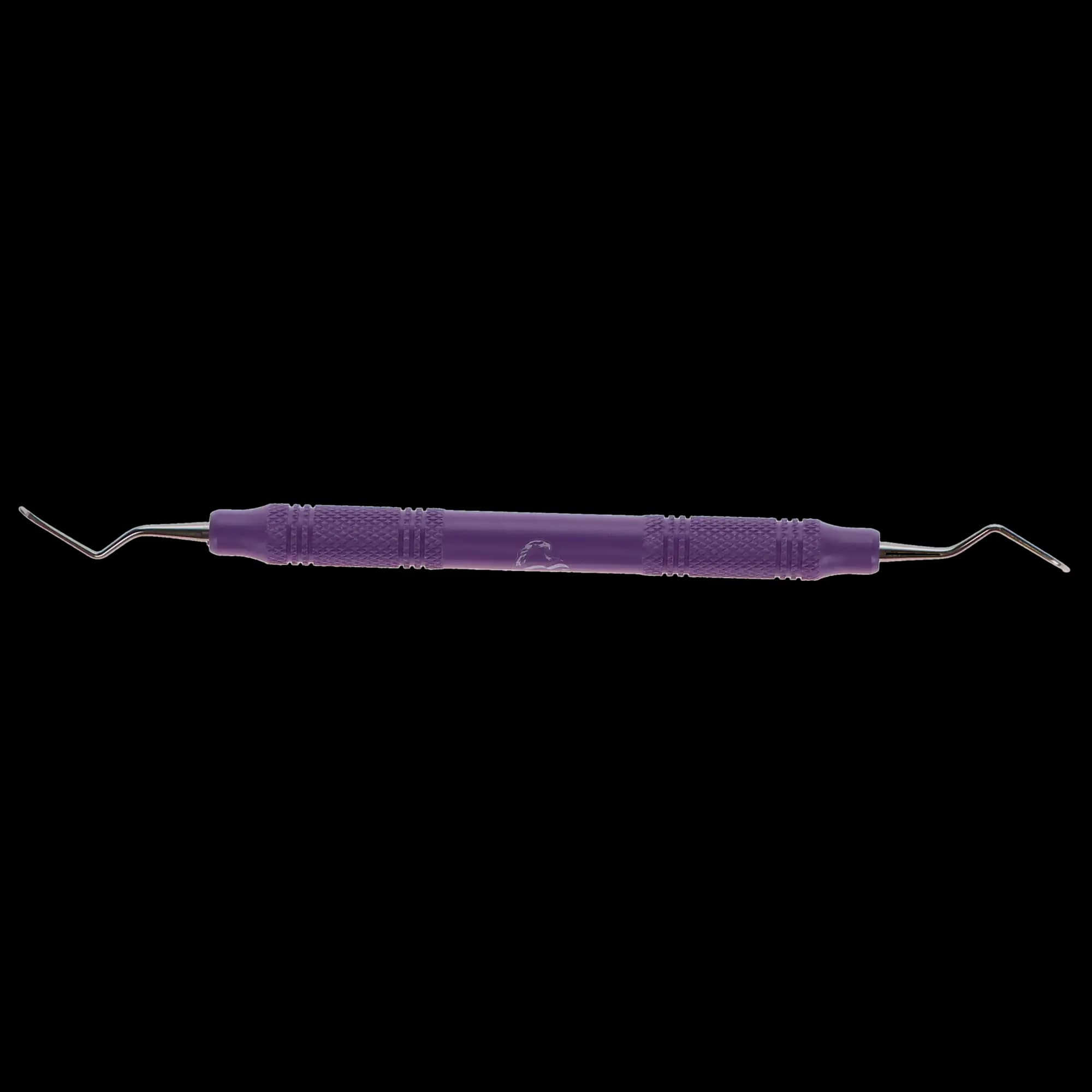 American Eagle Barnhart #1-2 Universal Curette, Narrow Blade Anterior, Double End, EagleLite Resin Handle, 3/8", Purple, AECB1-2X, 1/Pk thumbnail 6