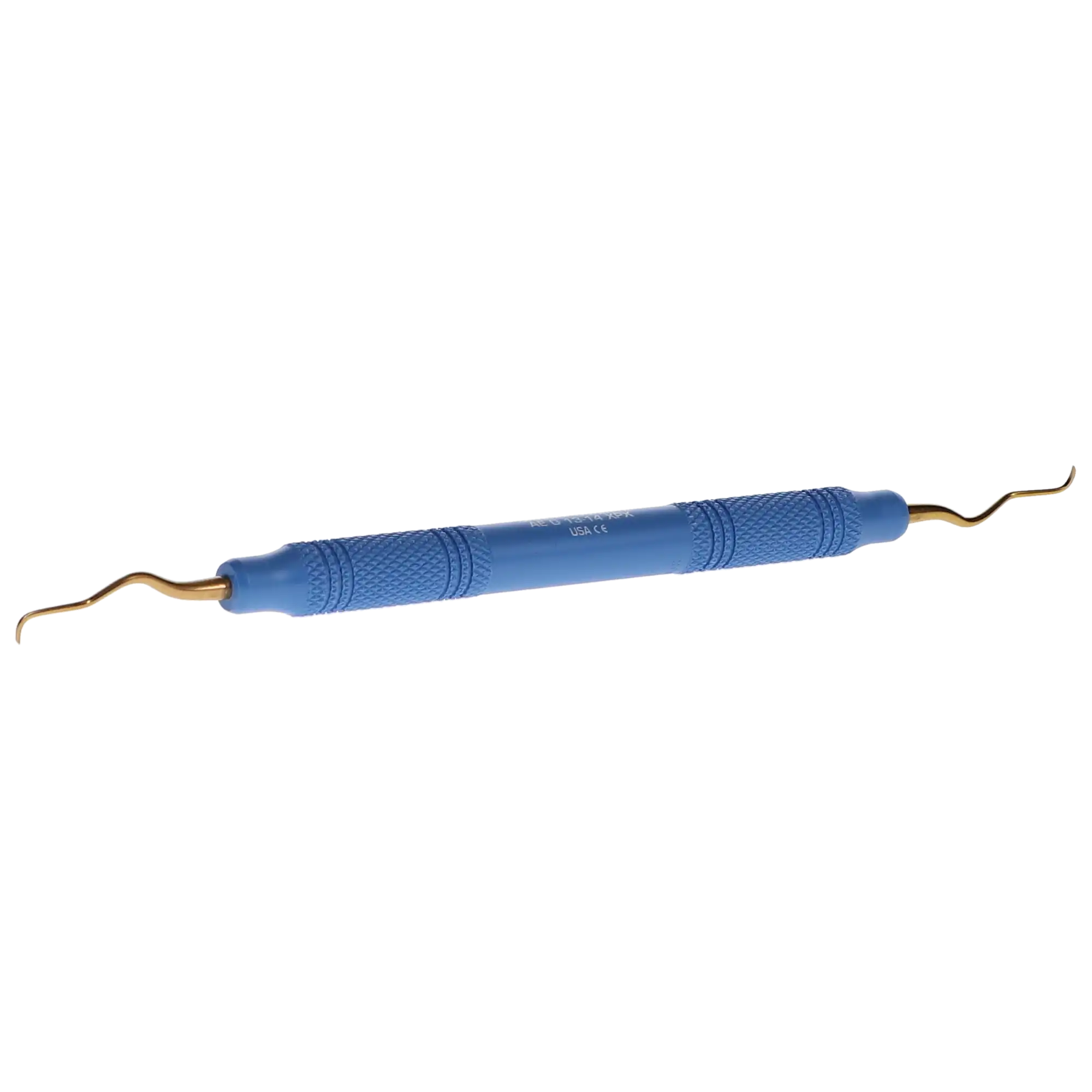 American Eagle Standard Gracey Curette, XP Sharpen-Free, #13-14, Posterior Distal, EagleLite Resin Handle, 3/8", Blue, 1/Pk, AEG13-14XPX thumbnail 9