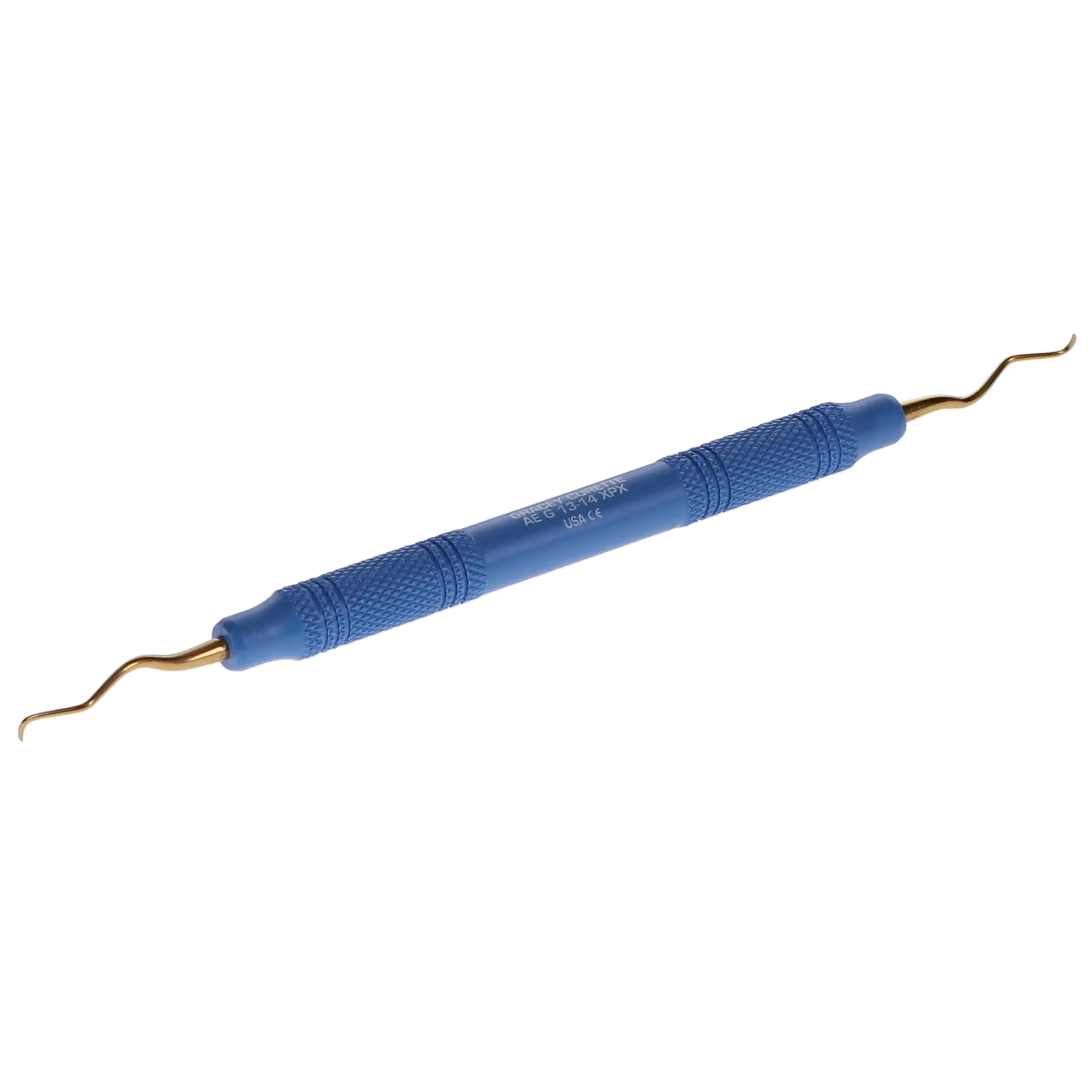 American Eagle Standard Gracey Curette, XP Sharpen-Free, #13-14, Posterior Distal, EagleLite Resin Handle, 3/8", Blue, 1/Pk, AEG13-14XPX thumbnail 10