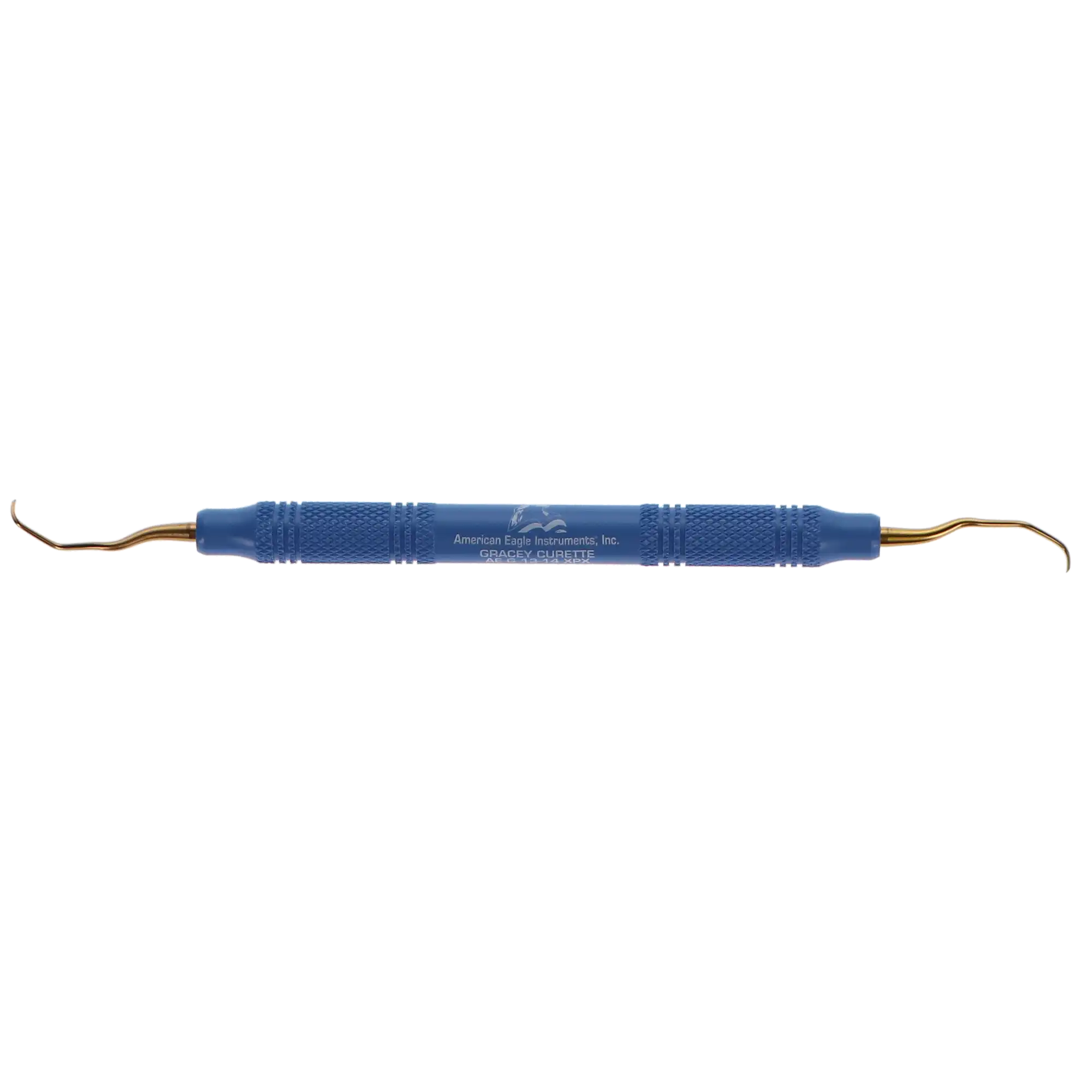 American Eagle Standard Gracey Curette, XP Sharpen-Free, #13-14, Posterior Distal, EagleLite Resin Handle, 3/8", Blue, 1/Pk, AEG13-14XPX thumbnail 12