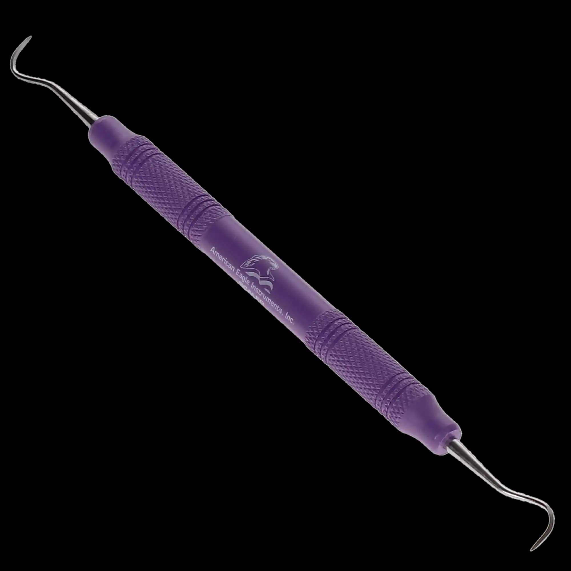 American Eagle Sickle Scaler #H6-7, Universal Anterior, EagleLite Resin Handle, 3/8", Purple, Double-Ended, AESH6-7X, 1/Pk thumbnail 3